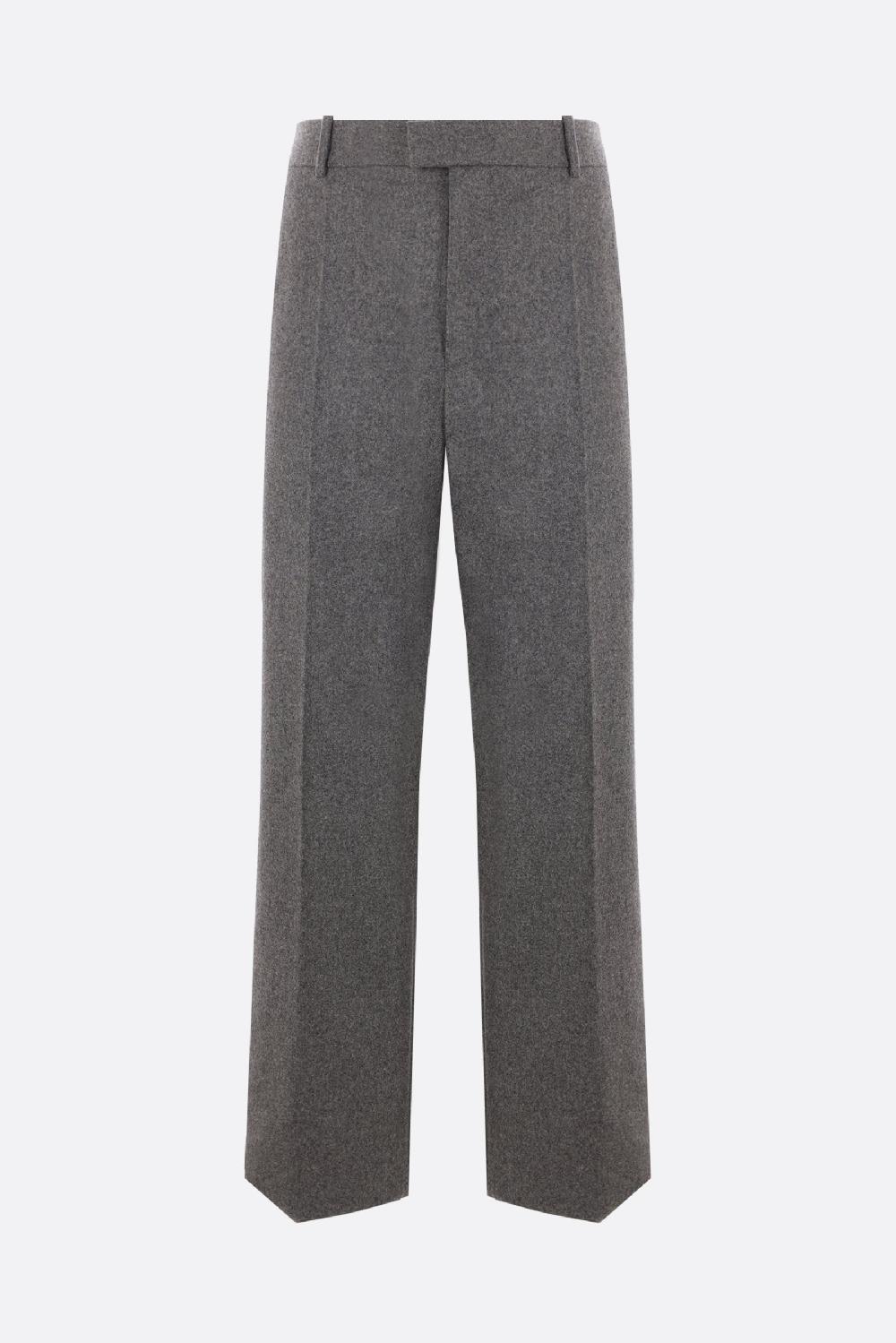 BOTTEGA VENETA pantalone a gamba dritta in flanella