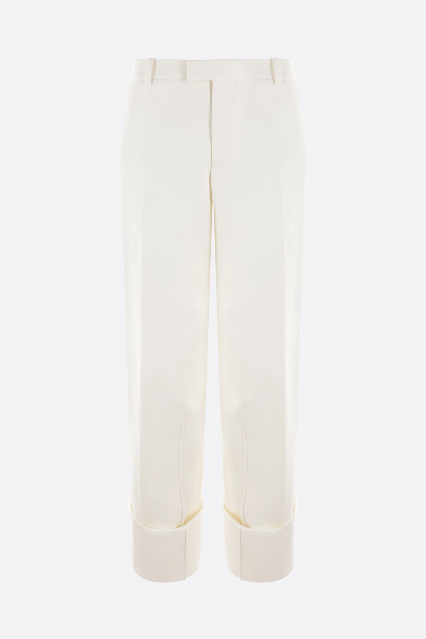 BOTTEGA VENETA pantalone a gamba dritta in grain de poudre