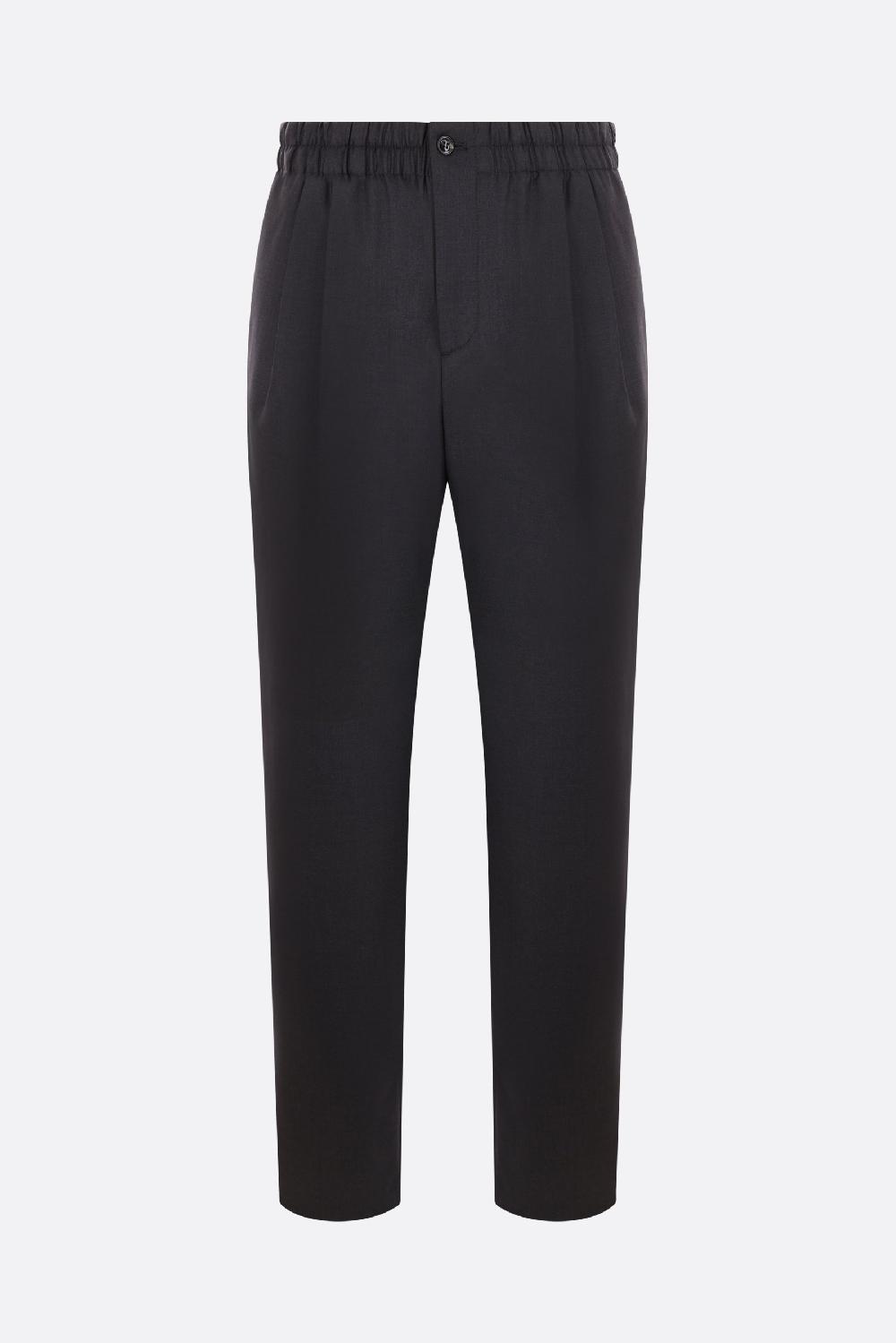 GIORGIO ARMANI pantalone a gamba dritta in lana e cashmere