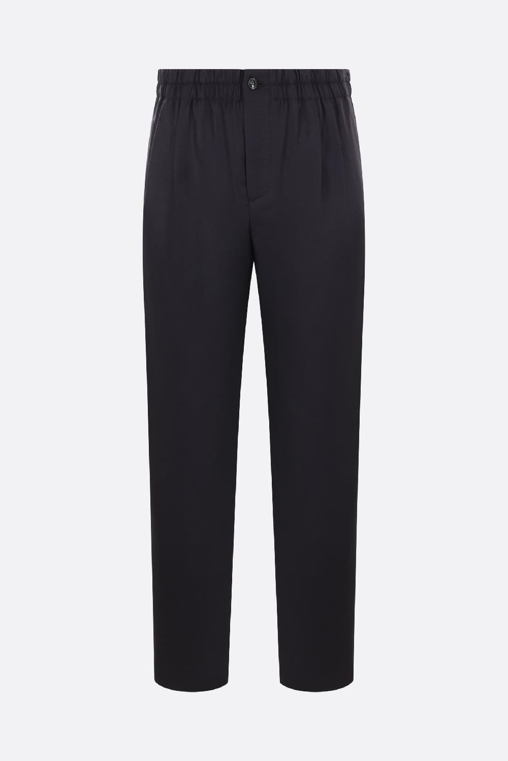 GIORGIO ARMANI pantalone a gamba dritta in lana e cashmere