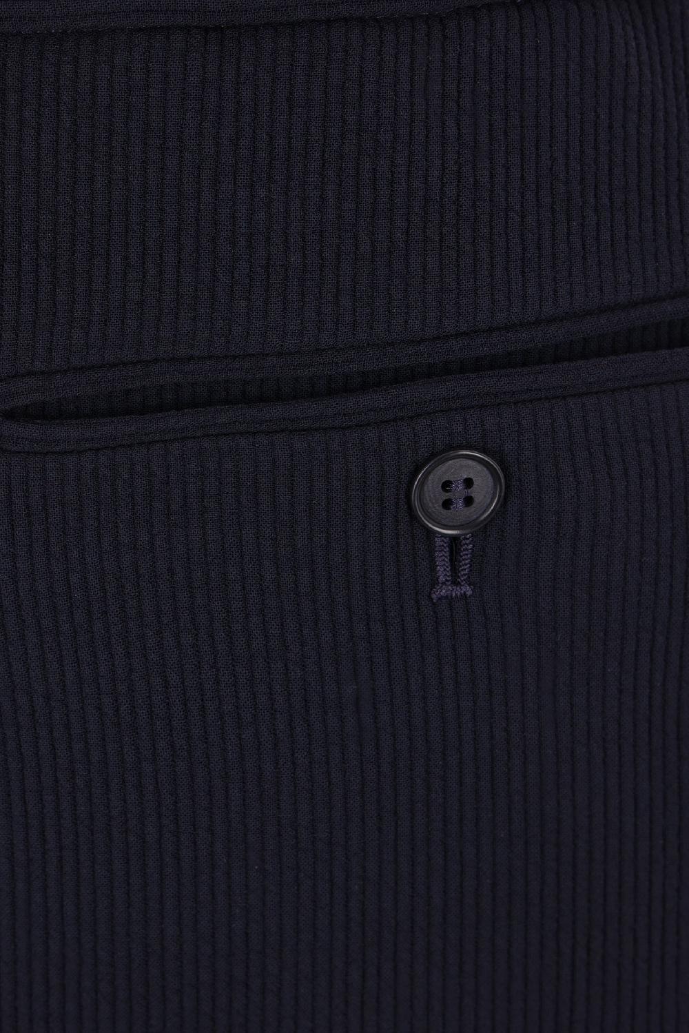 GIORGIO ARMANI Pantalone A Gamba Dritta In Lana Tecnica A Costine