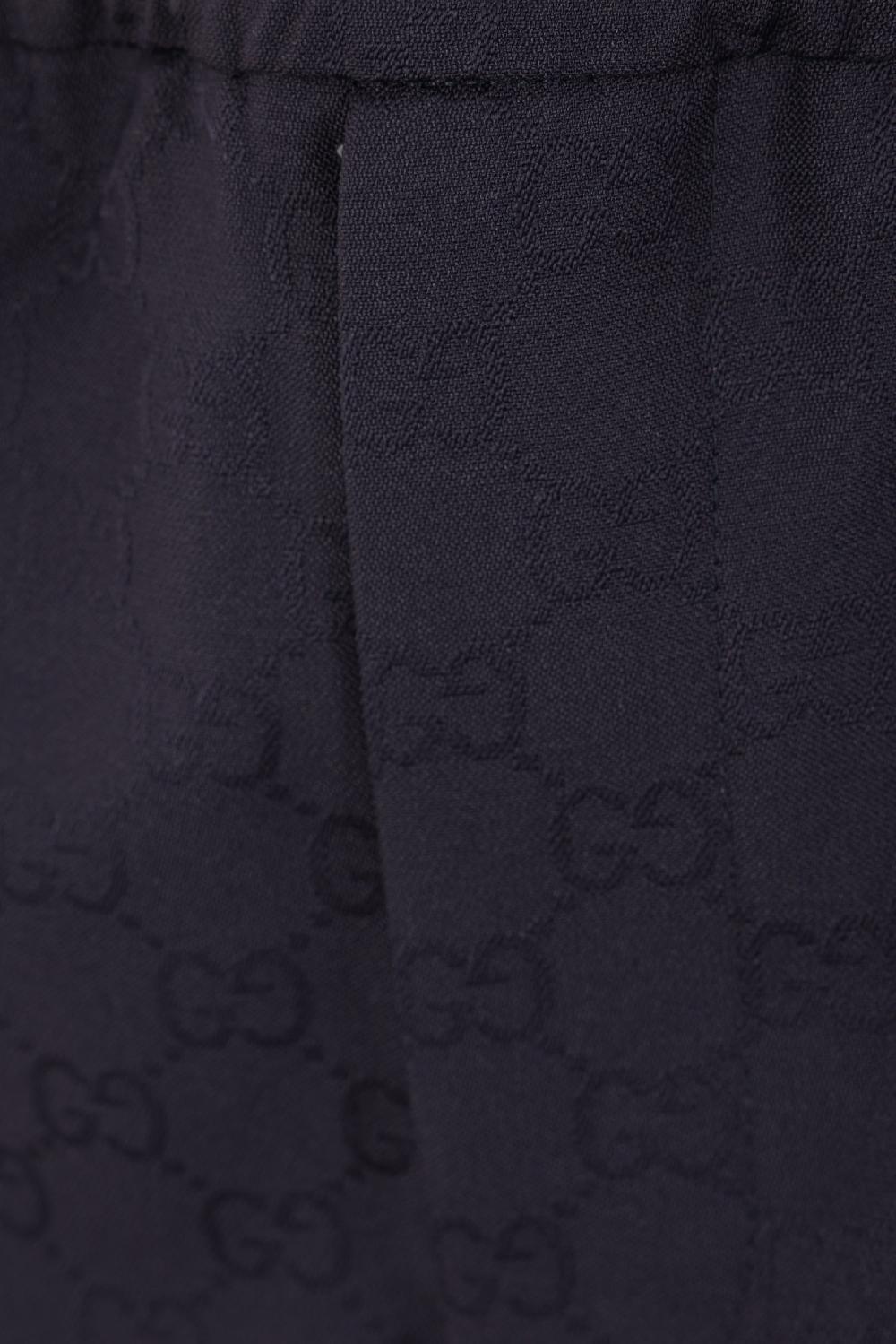 GUCCI Pantalone A Gamba Dritta In Tessuto GG Jacquard