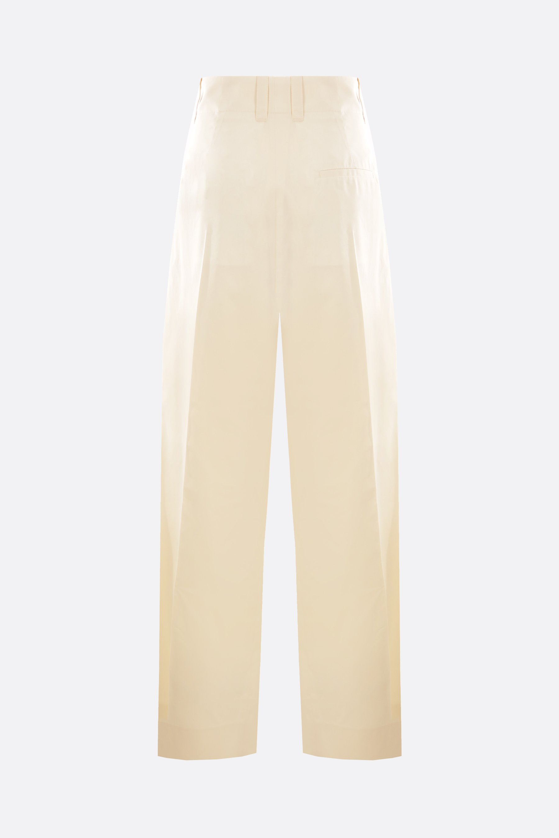 BOTTEGA VENETA Pantalone A Gamba Larga In Cotone E Seta