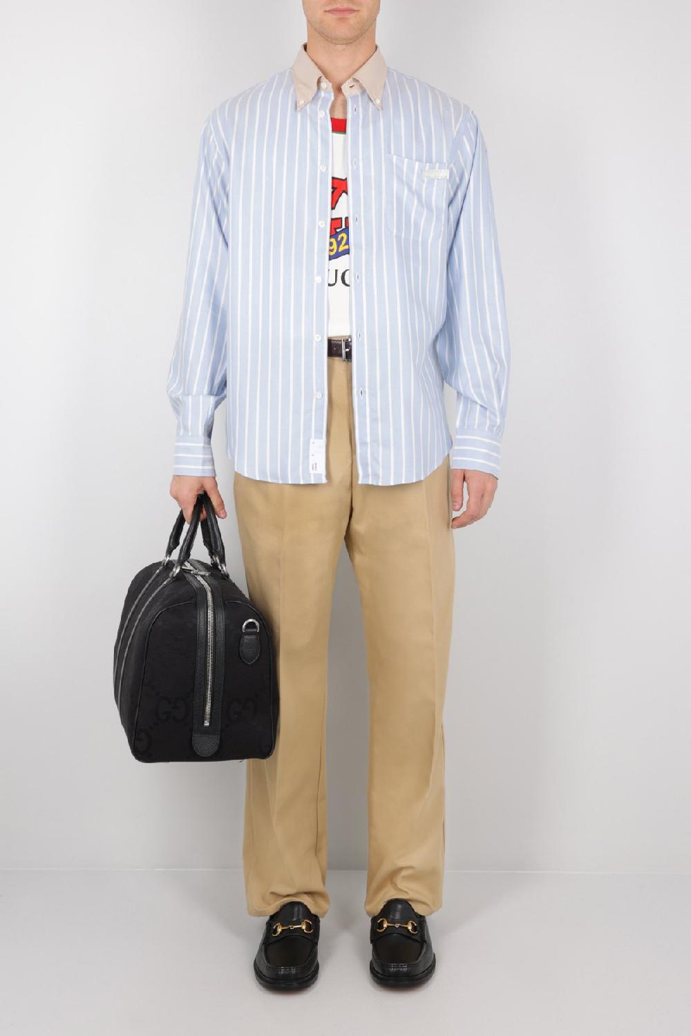 GUCCI Pantalone A Gamba Larga In Cotone Gucci S'il Vous Plait