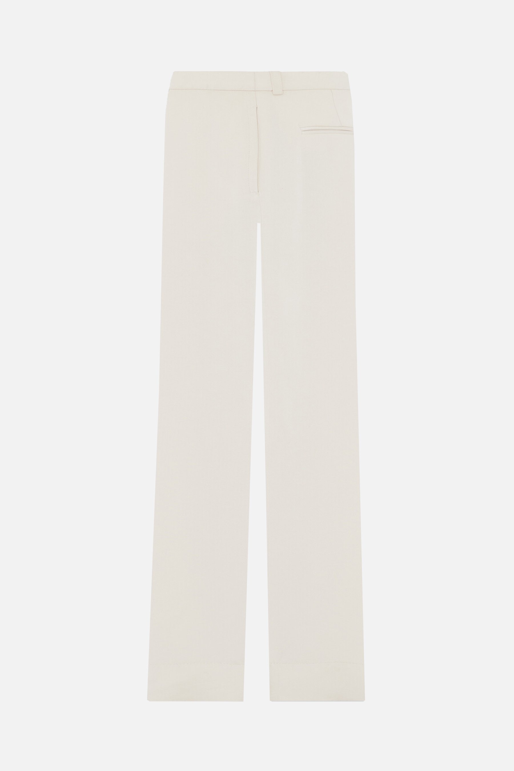 SAINT LAURENT Pantalone A Gamba Larga In Crepe Envers Satin