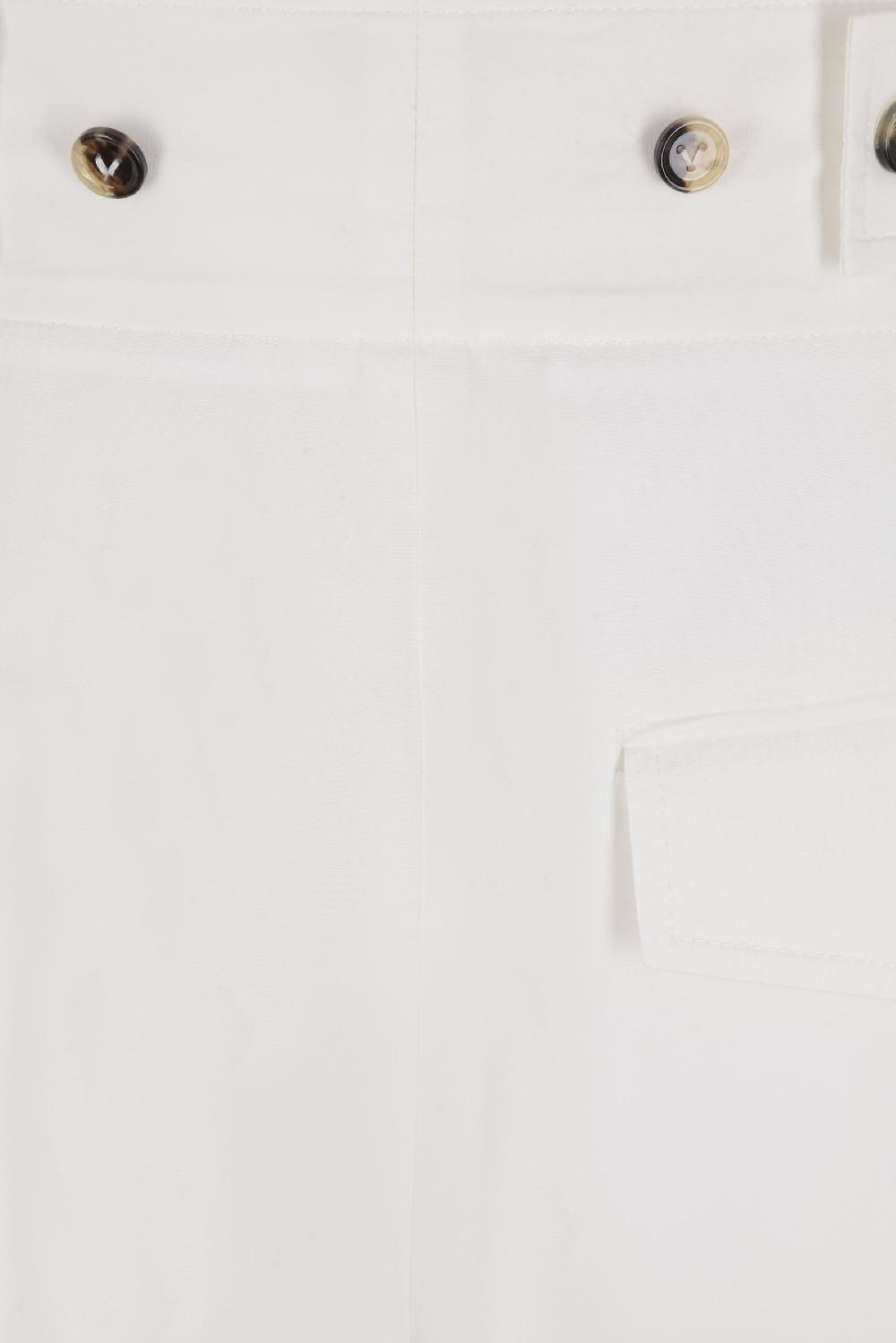 BOTTEGA VENETA Pantalone A Gamba Larga In Misto Cotone Con Mostrine