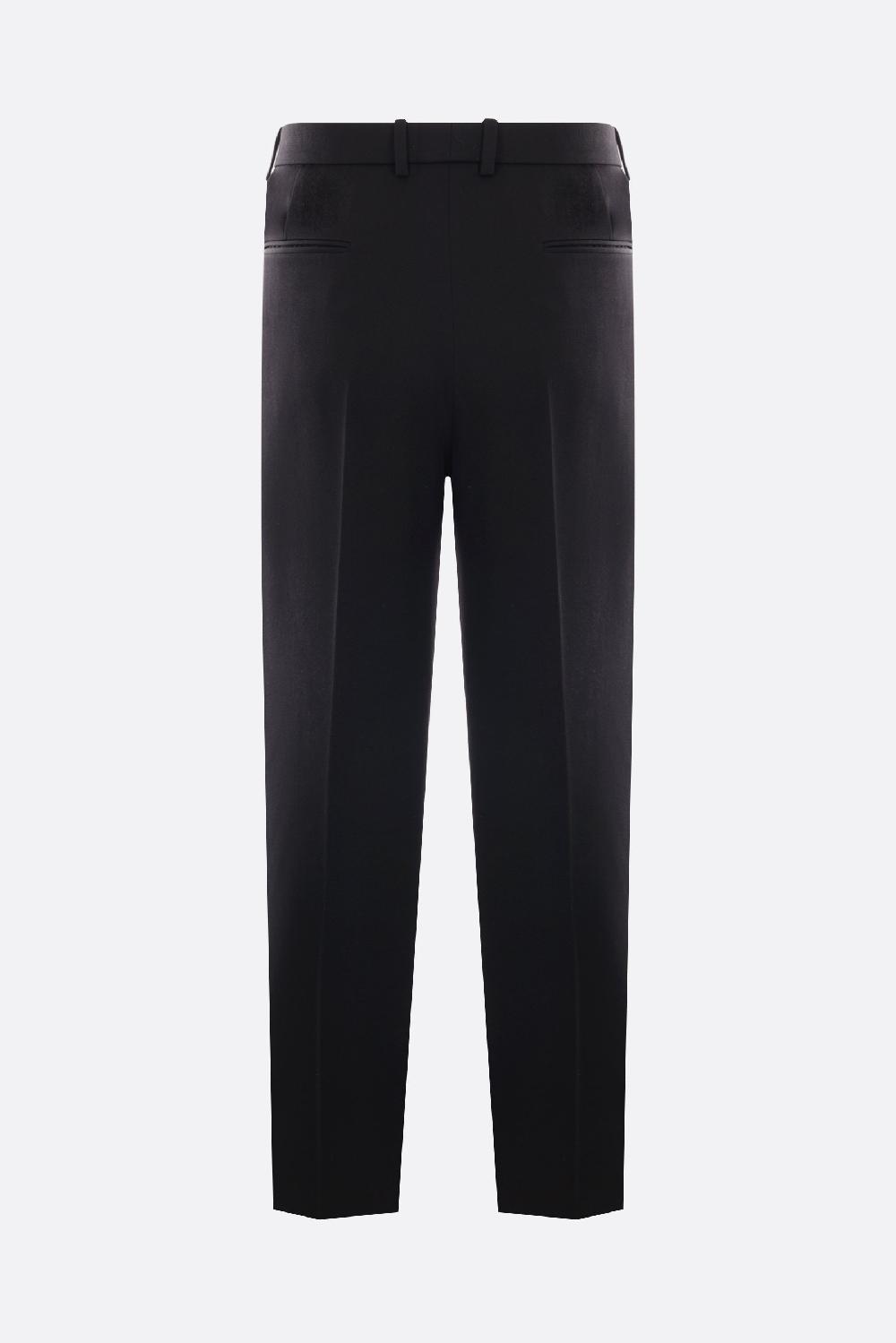 SAINT LAURENT Pantalone A Vita Alta In Grain De Poudre
