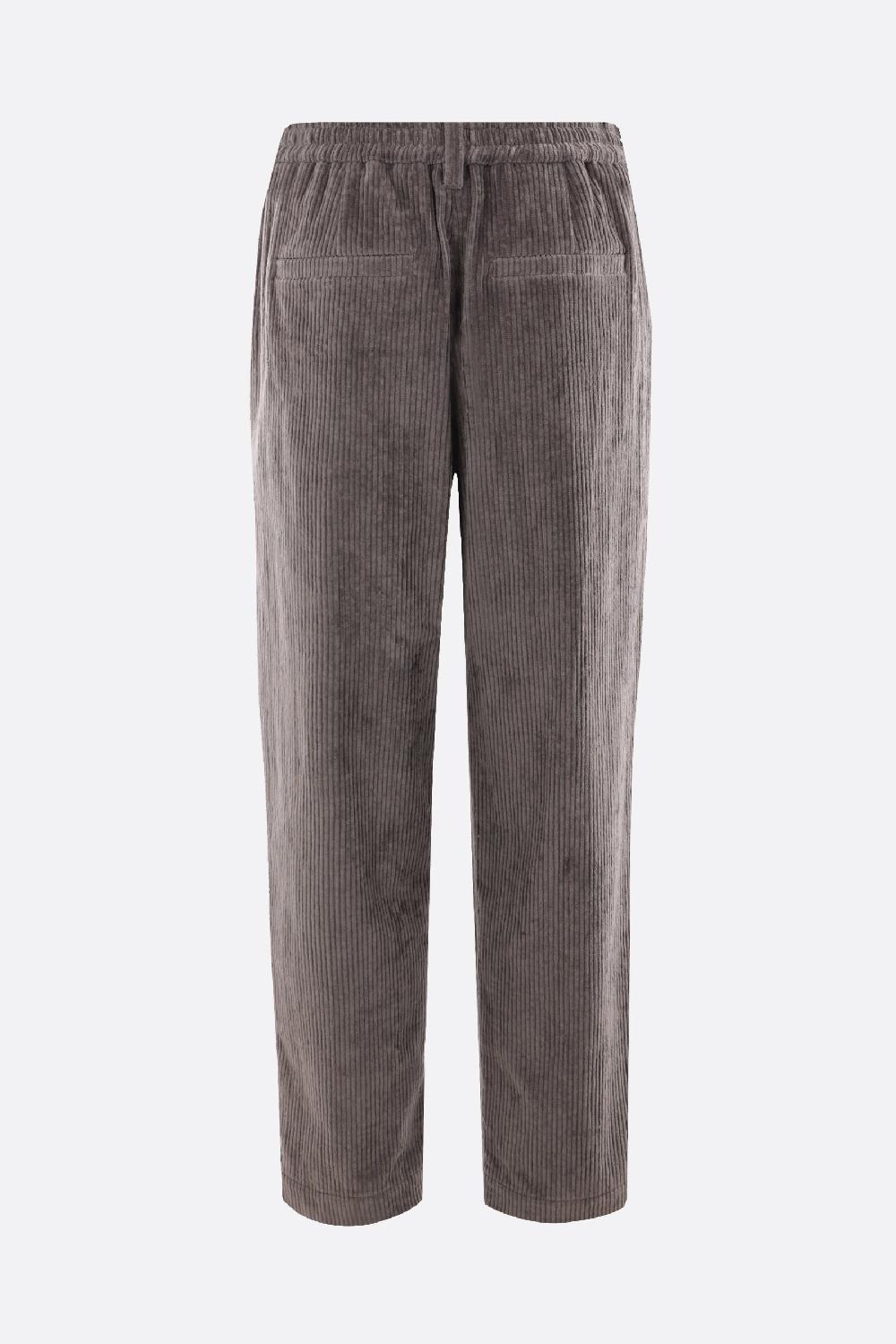 BRUNELLO CUCINELLI Pantalone Baggy Crop In Velluto A Costine