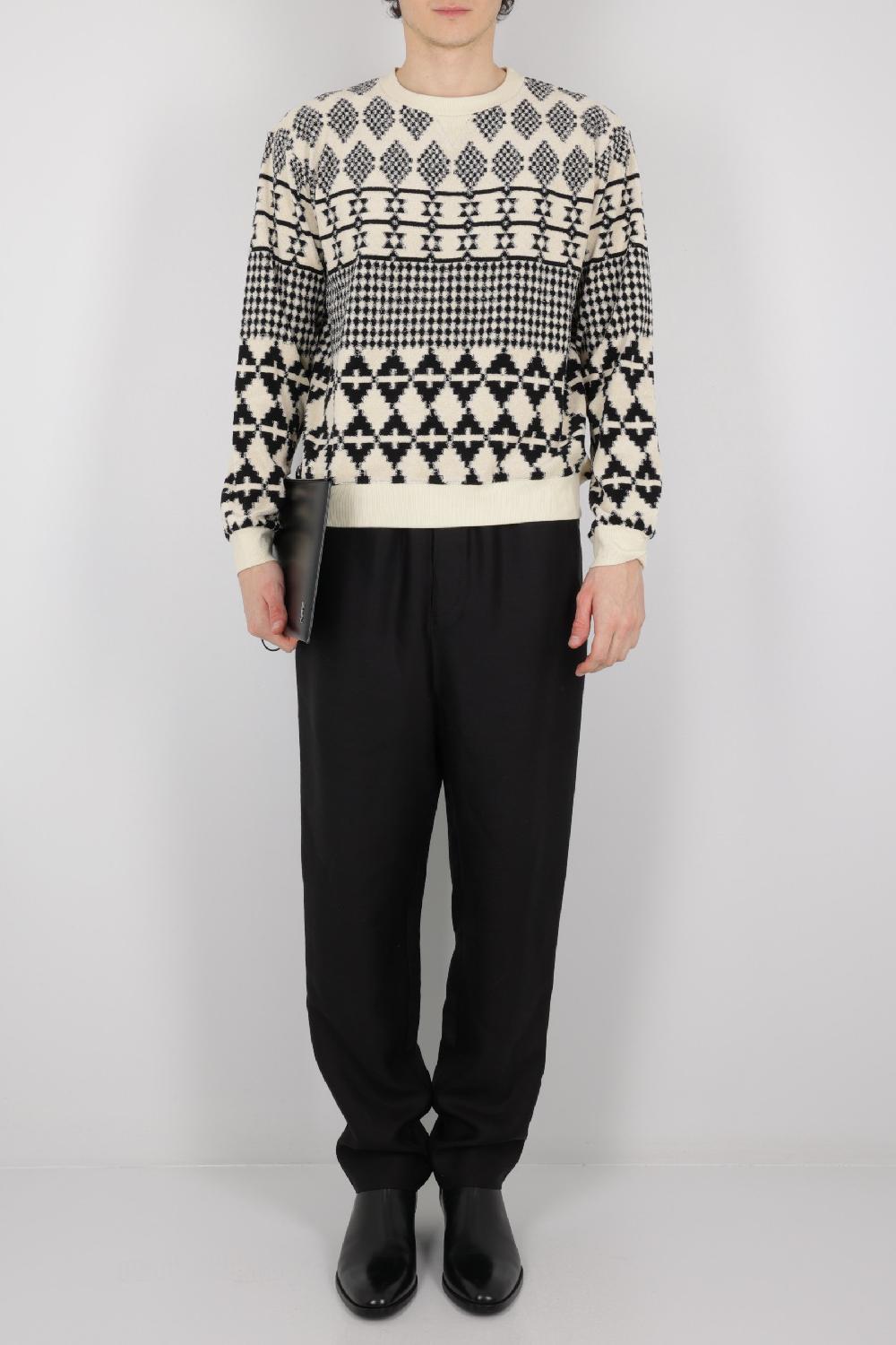 SAINT LAURENT Pantalone Baggy-fit In Viscosa E Ramia Sostenibile