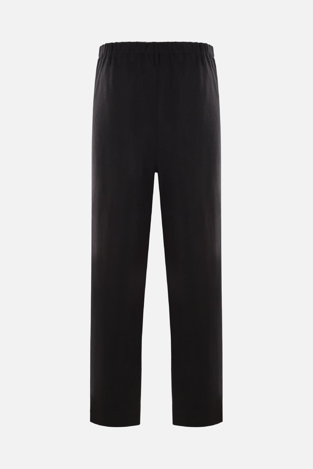 SAINT LAURENT Pantalone Baggy-fit In Viscosa E Ramia Sostenibile