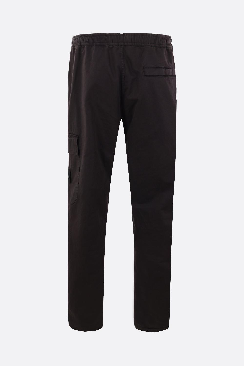 STONE ISLAND Pantalone Cargo Ghost In Cotone E Lana Stretch