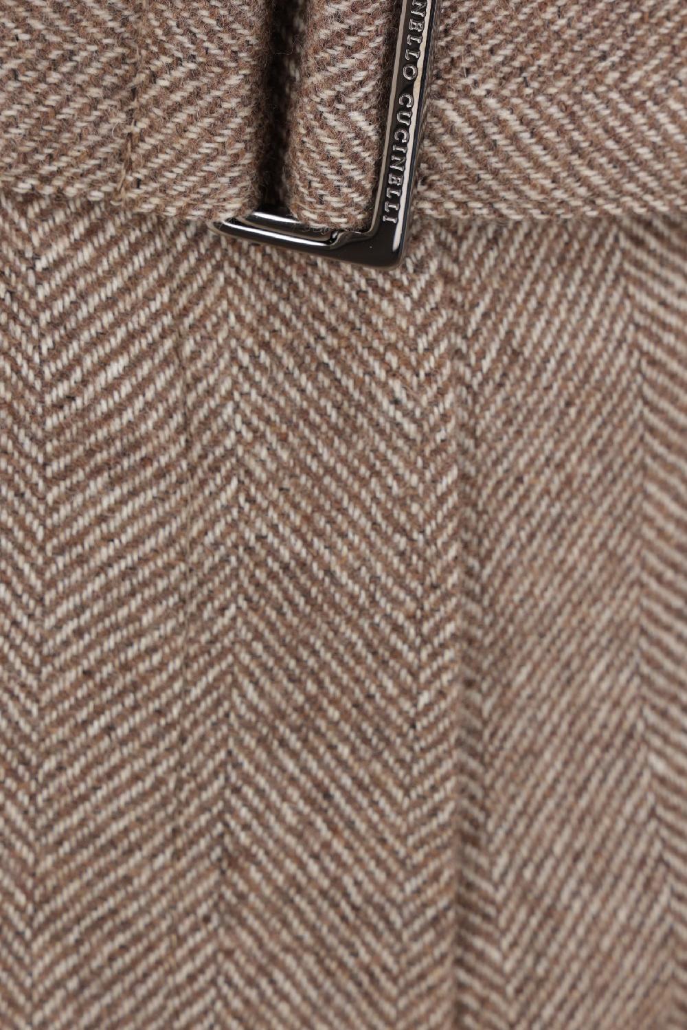 BRUNELLO CUCINELLI Pantalone Corset Loose In Chevron Cardato