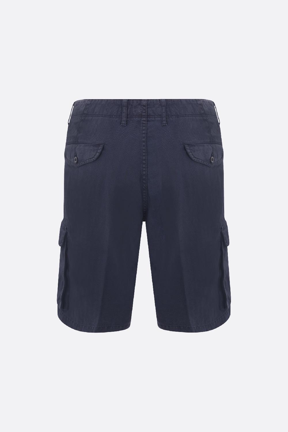 INCOTEX Pantalone Corto Cargo In Misto Cotone Sostenibile