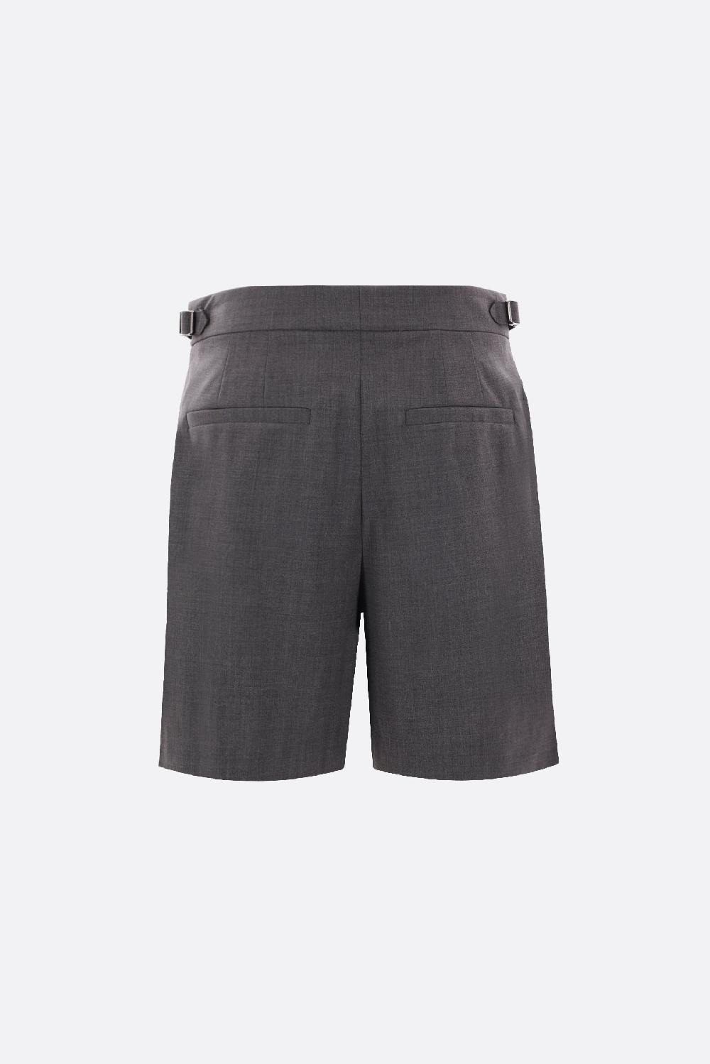 BRUNELLO CUCINELLI Pantalone Corto City In Lana Tropical Luxury Con Shiny Details