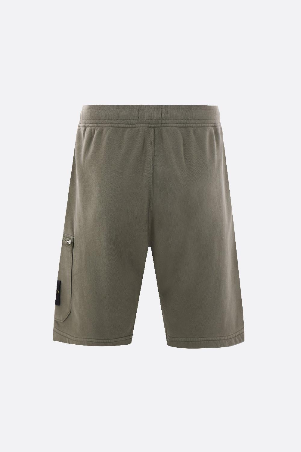 STONE ISLAND Pantalone Corto In Jersey Con Badge Logo