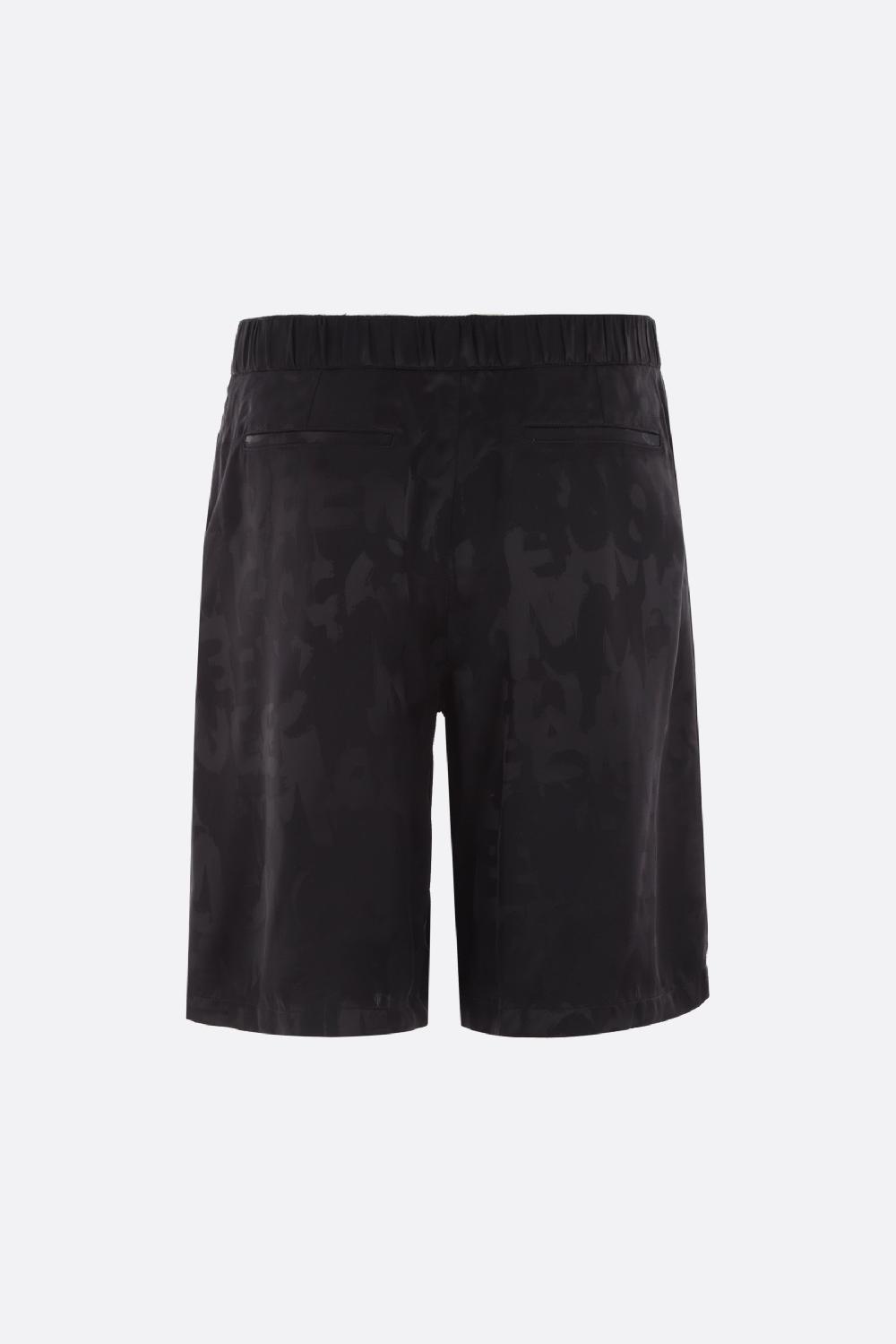 ALEXANDER McQUEEN Pantalone Corto In Viscosa Logata