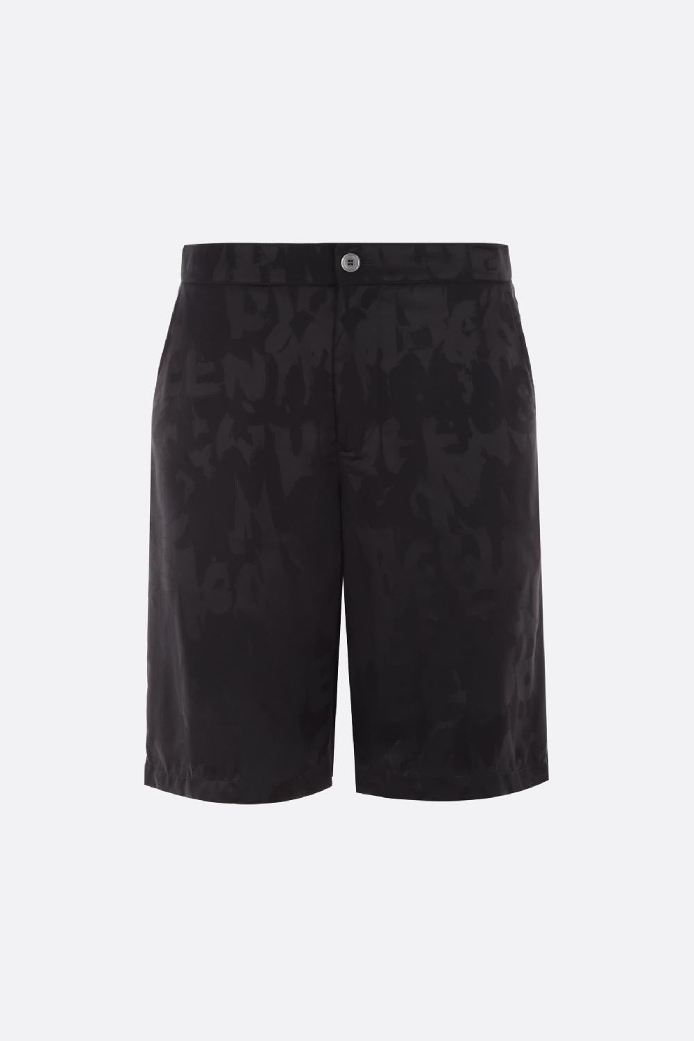 ALEXANDER McQUEEN pantalone corto in viscosa logata