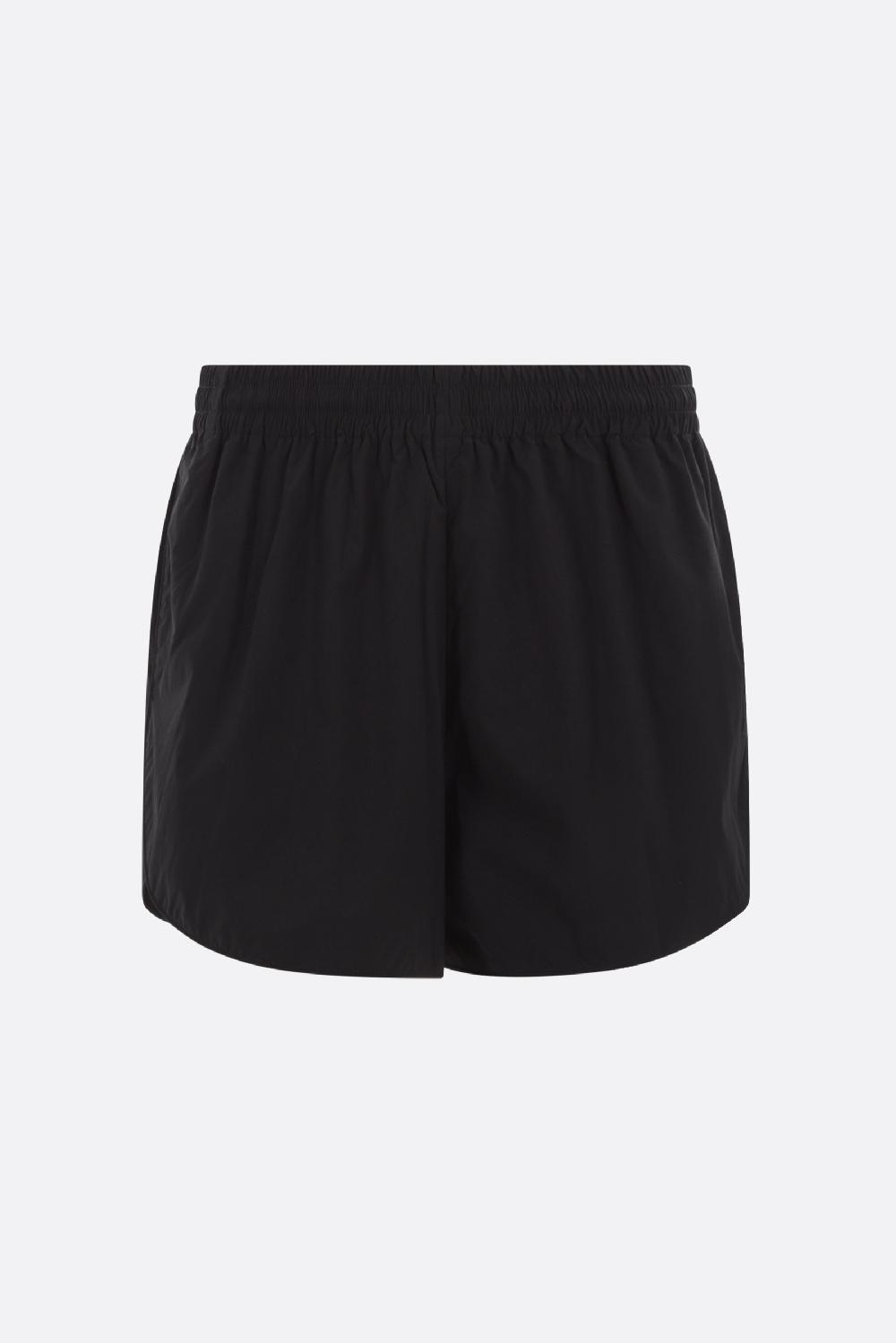 ALEXANDER WANG pantalone corto jogging in nylon stampa logo Puff