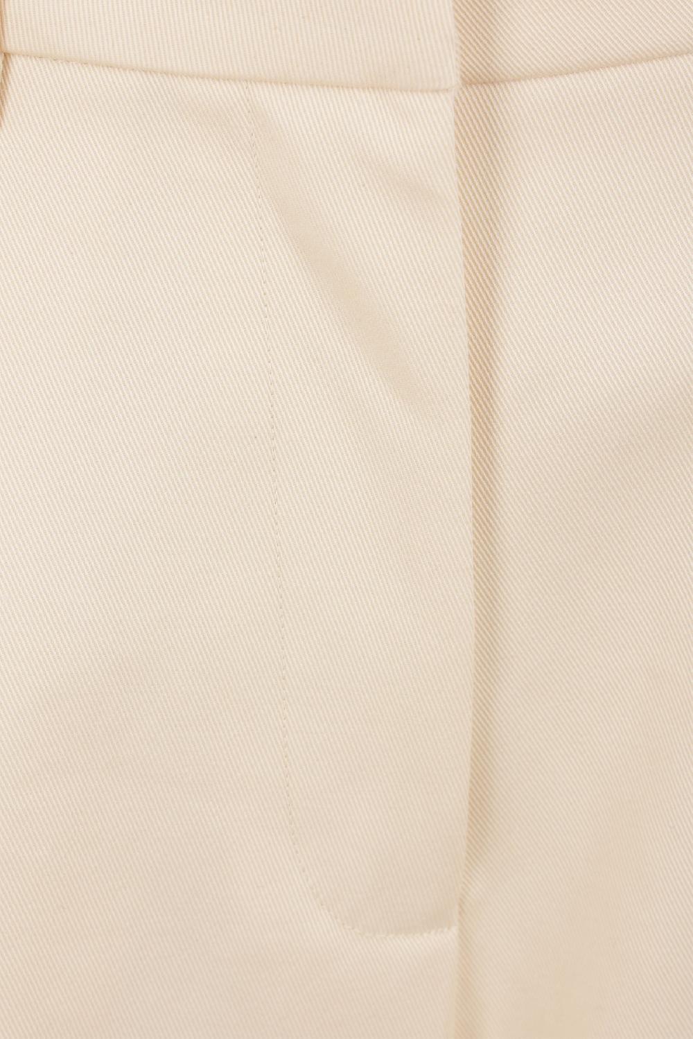 SIMONE ROCHA Pantalone Cropped A Gamba Larga In Drill