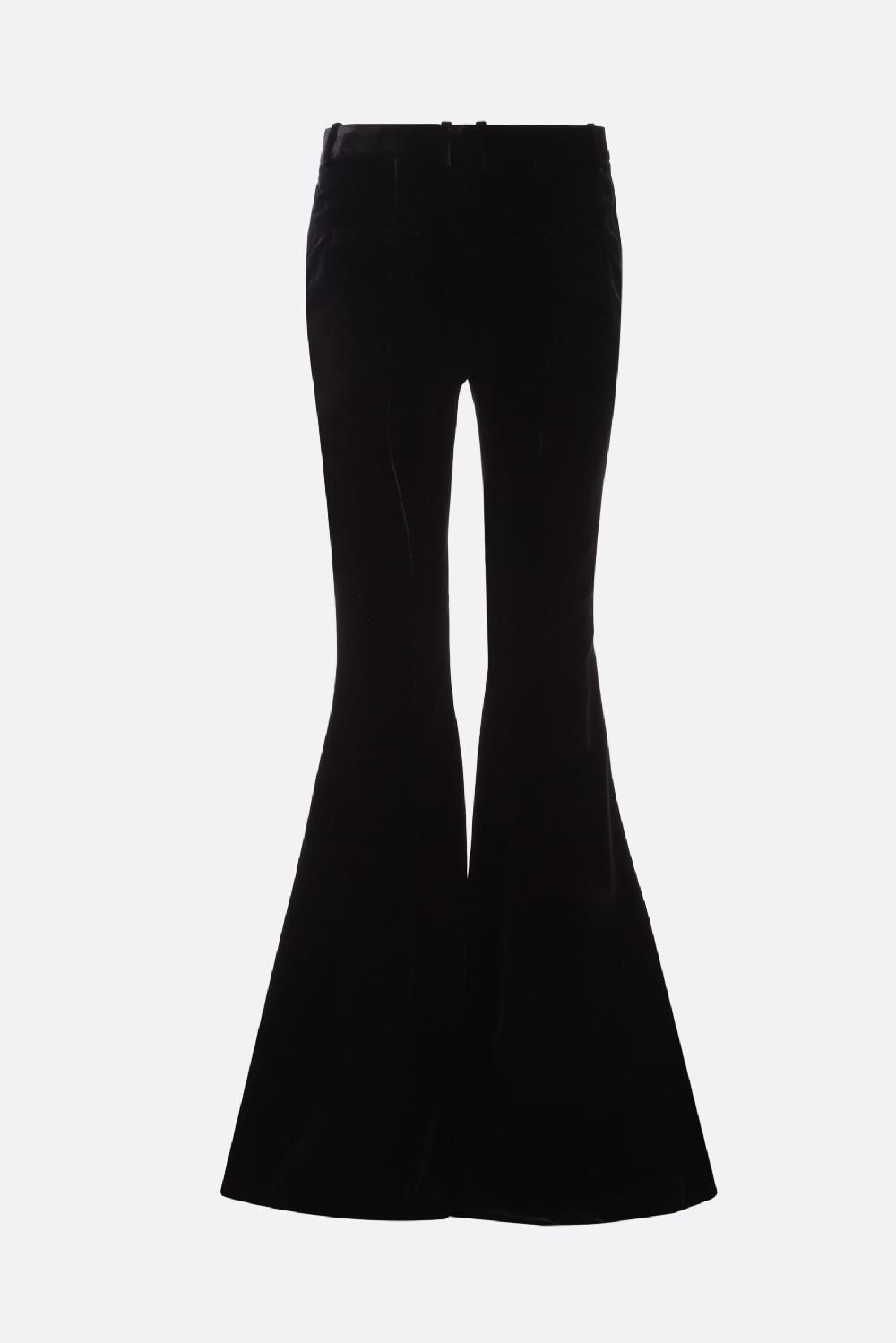 SAINT LAURENT Pantalone Flare In Velluto Sostenibile