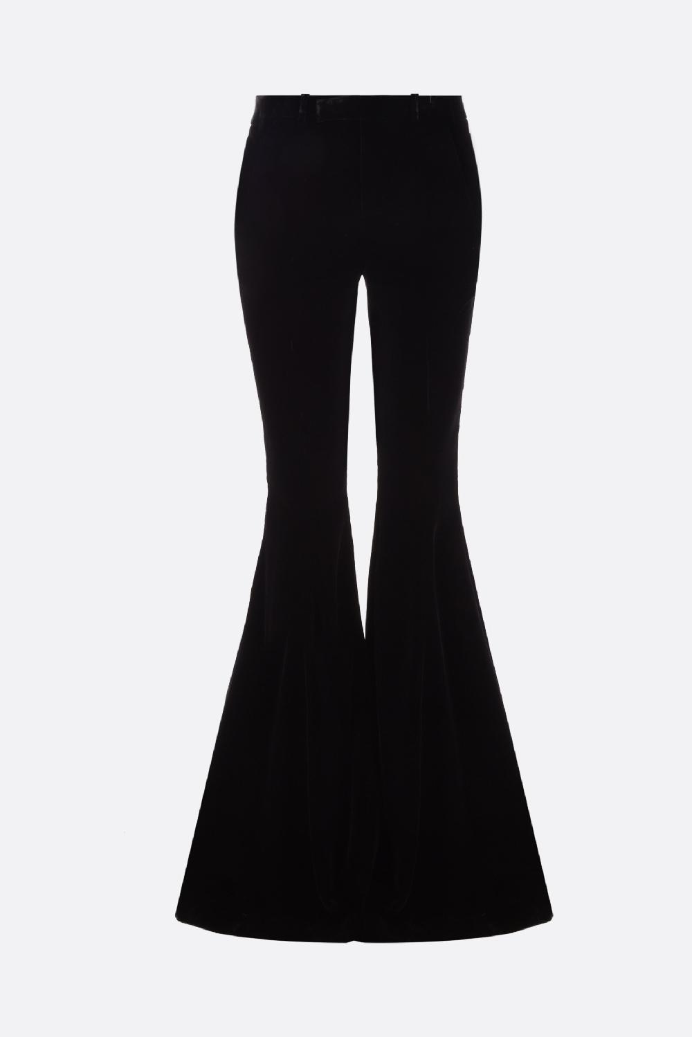 SAINT LAURENT pantalone flare in velluto sostenibile