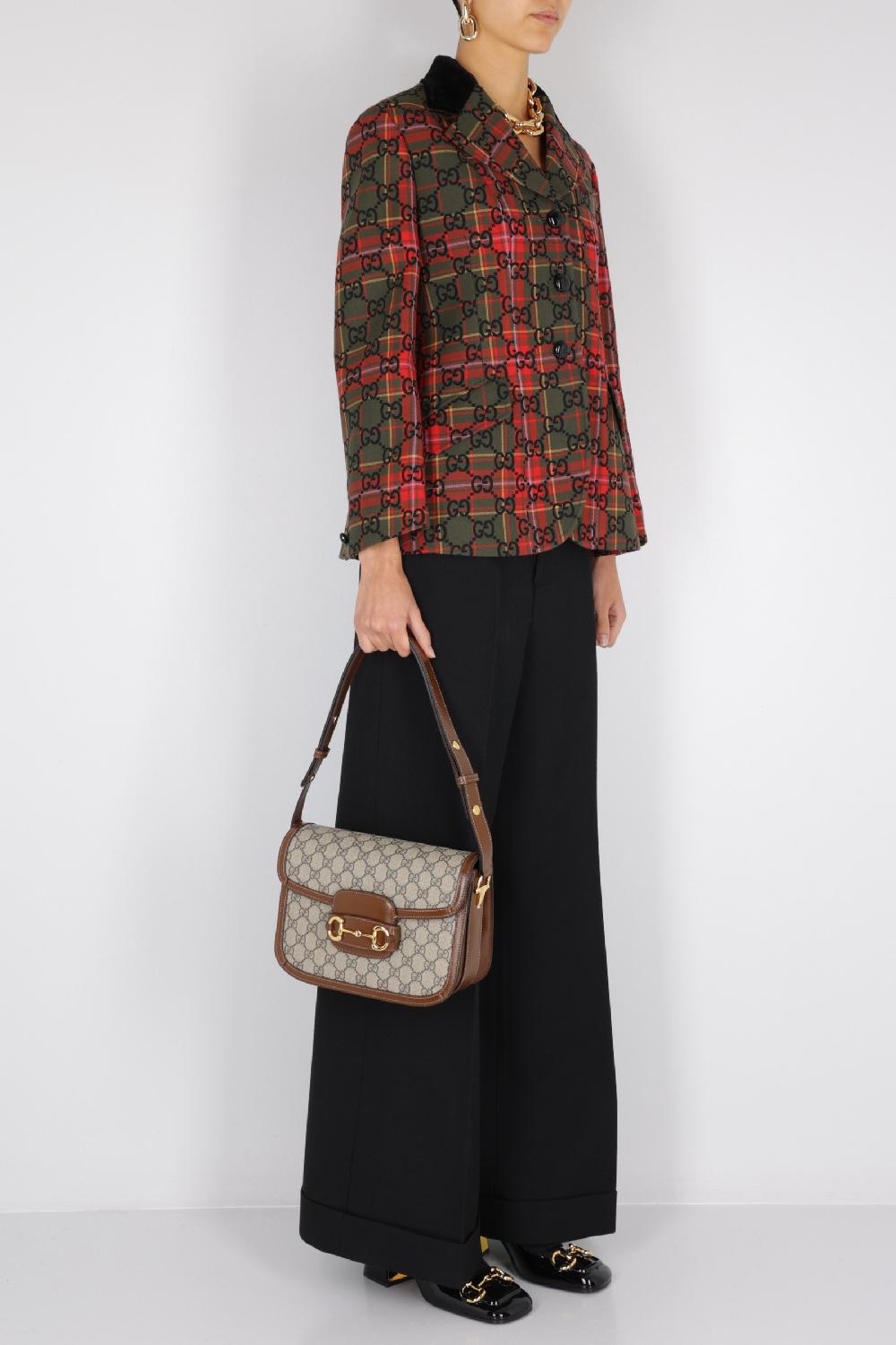 GUCCI Pantalone In Lana A Gamba Larga Exquisite Rockstar