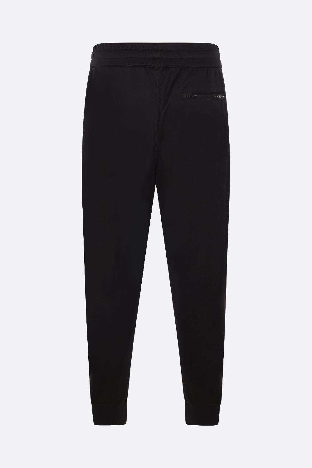 ALEXANDER McQUEEN Pantalone Jogging In Rete Jersey Con Intarsio Logo McQueen 92