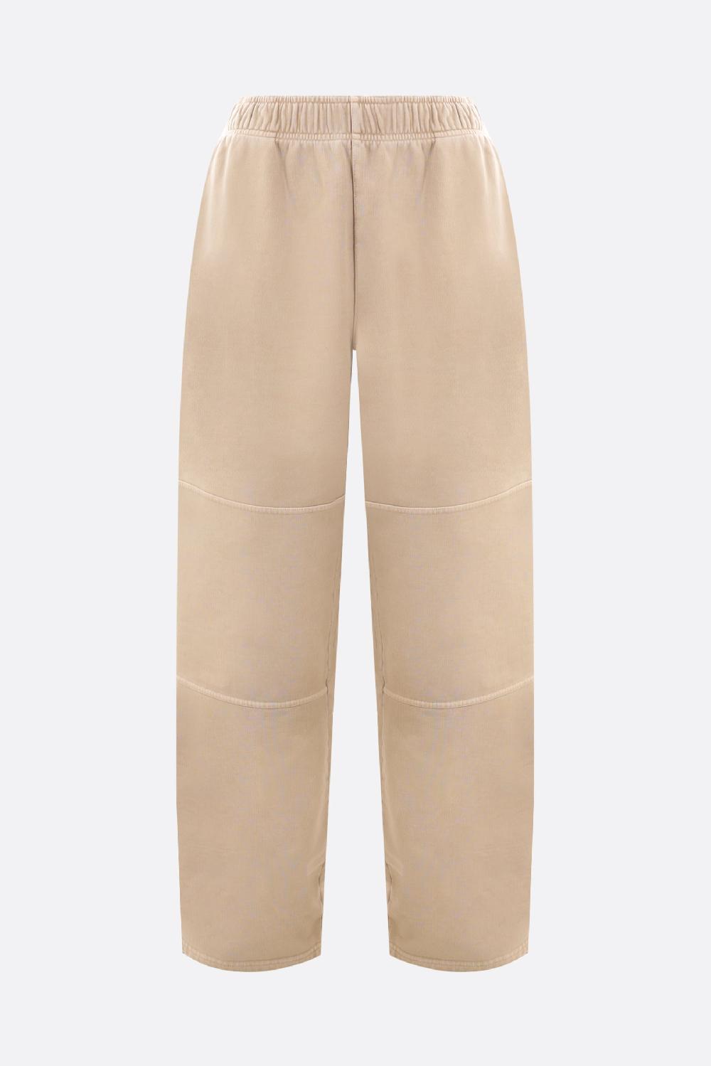 PRADA pantalone jogging loose-fit in jersey placca logo Triangolo