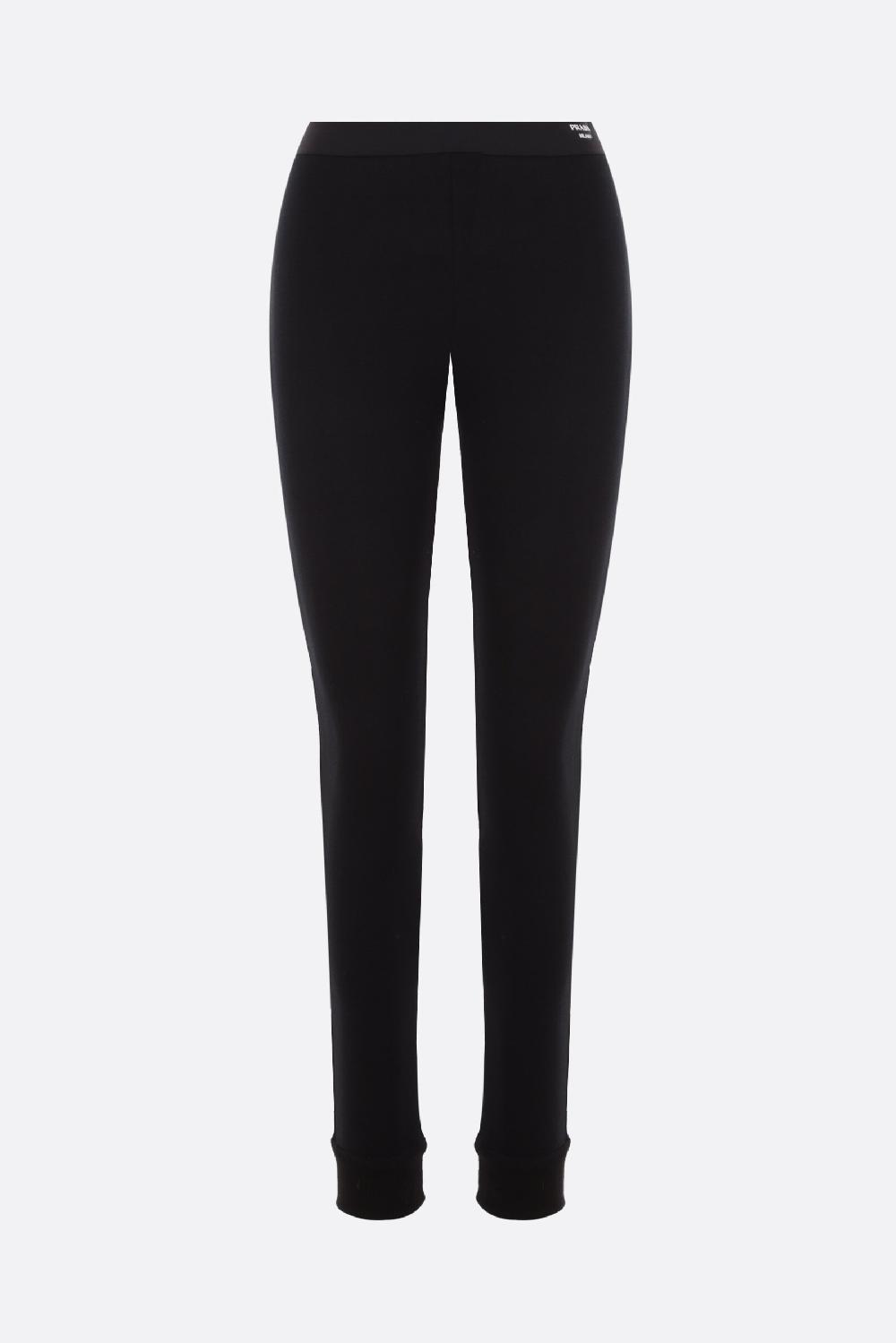 PRADA pantalone jogging skinny-fit in jersey stretch