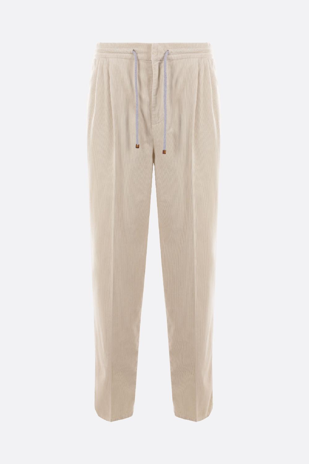 BRUNELLO CUCINELLI pantalone leisure-fit in velluto a coste