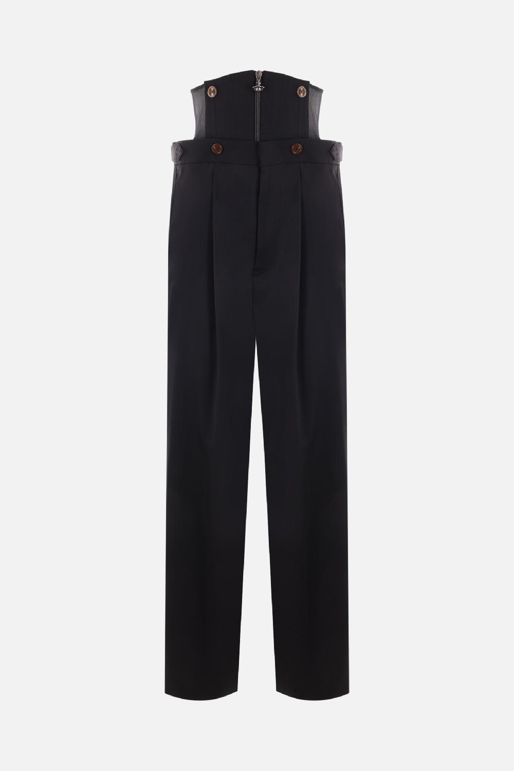 VIVIENNE WESTWOOD pantalone Long Macca Corset in lana