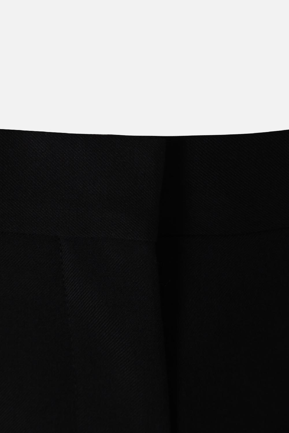 BURBERRY Pantalone Madge A Gamba Larga In Twill Di Lana