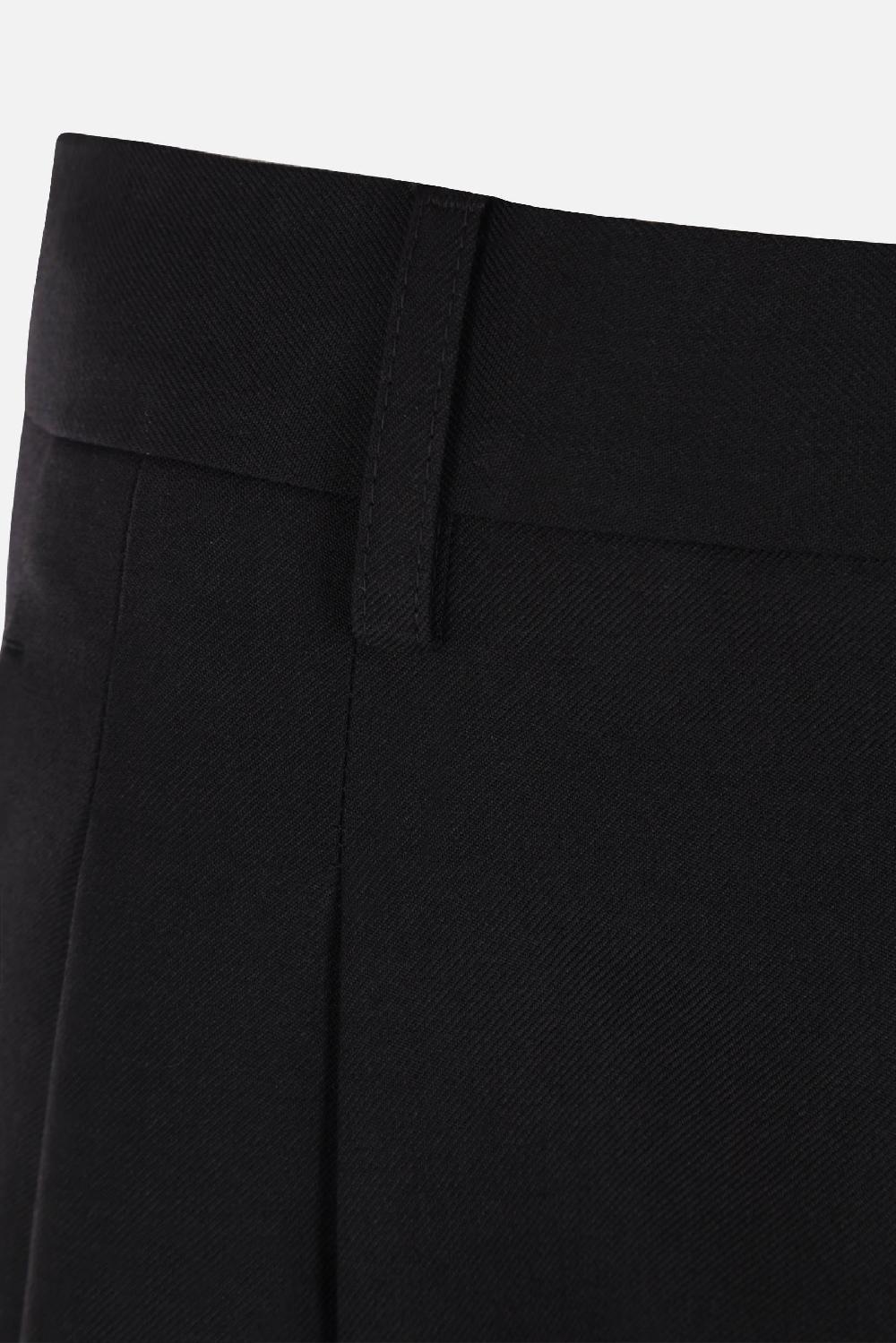 BURBERRY Pantalone Madge A Gamba Larga In Twill Di Lana