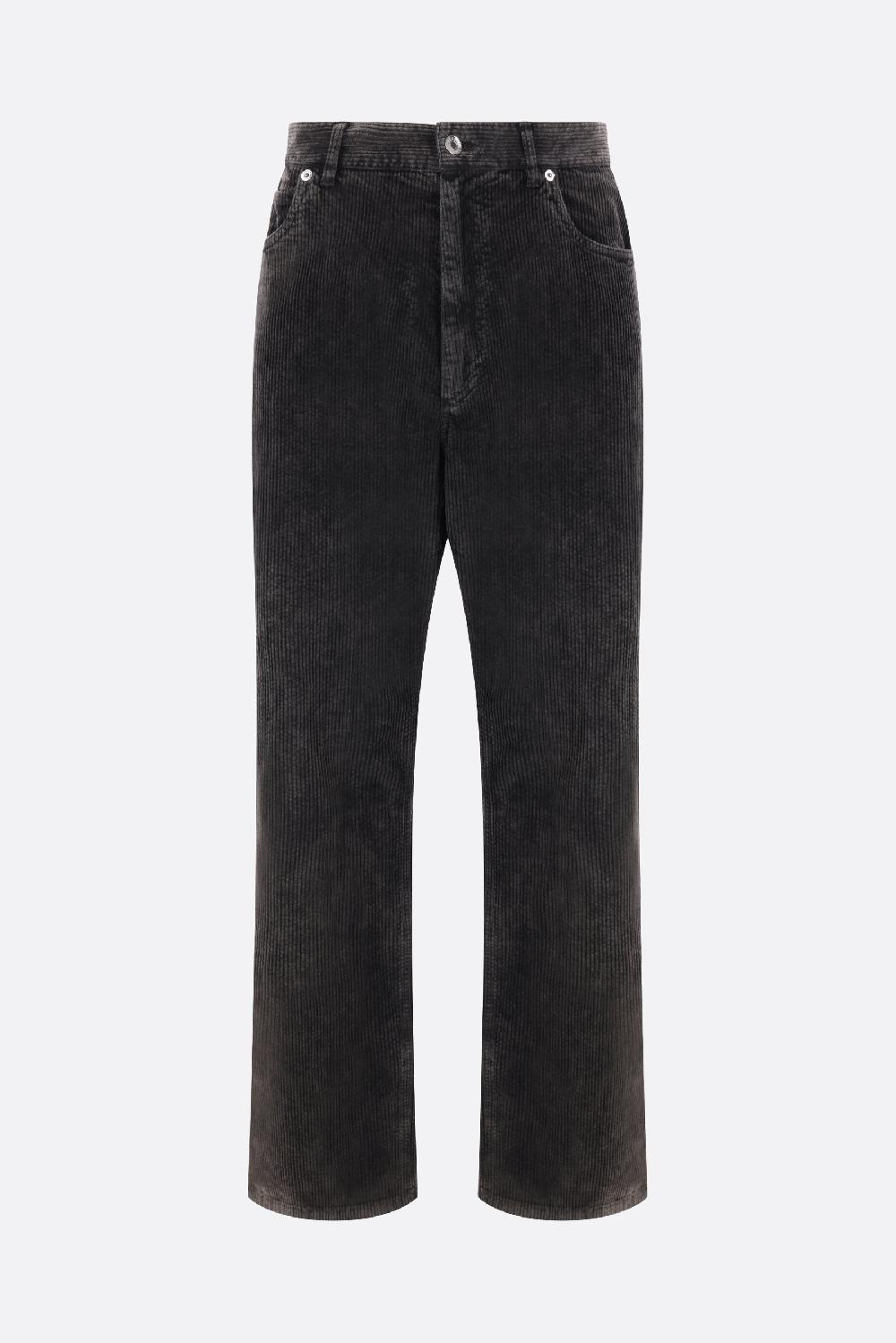 DOLCE & GABBANA pantalone oversize in velluto a costine