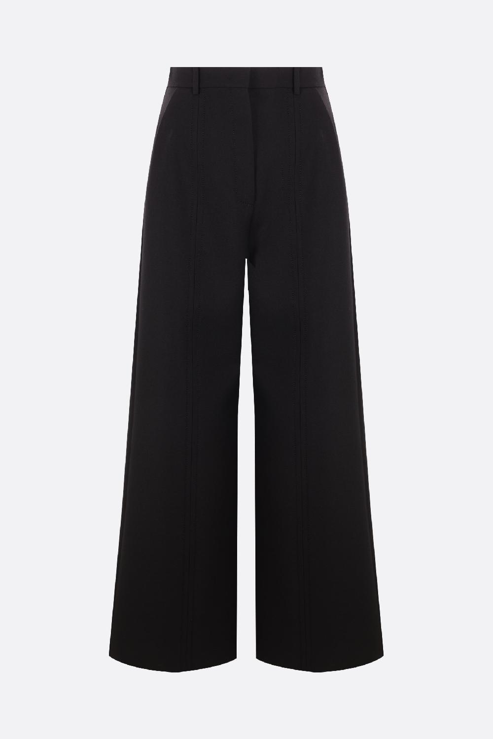 VALENTINO GARAVANI Pantalone Palazzo In Double Compact Drill