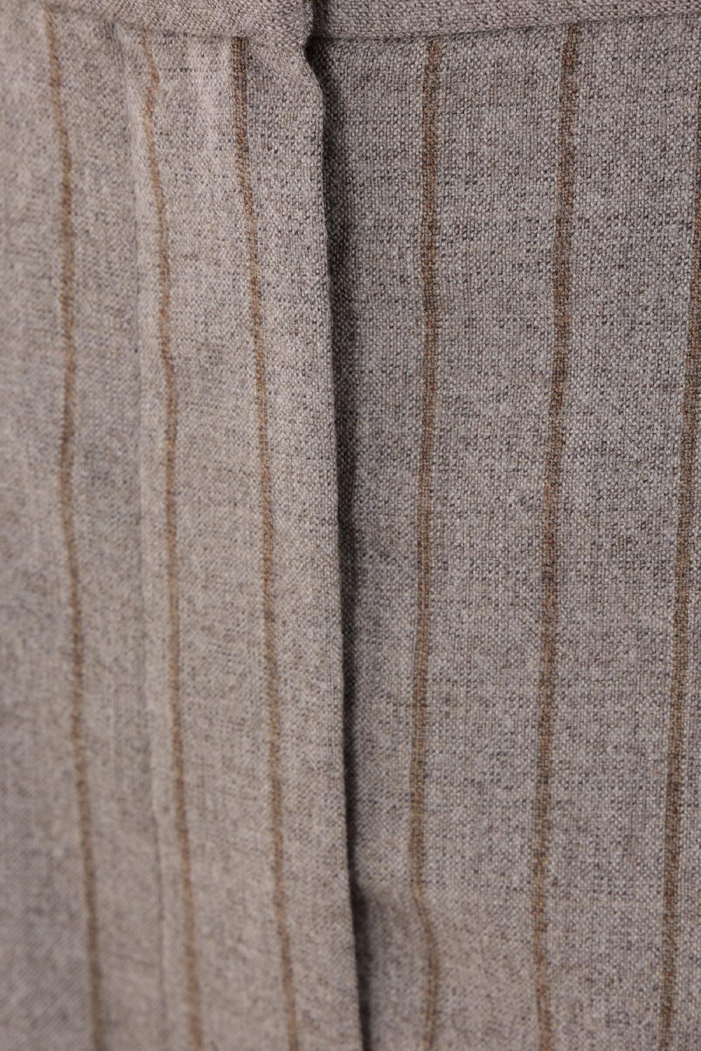 BRUNELLO CUCINELLI Pantalone Palazzo In Lana Gessata Con Monile