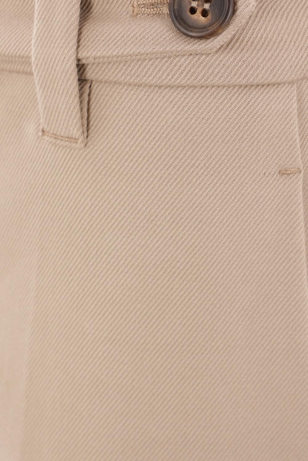 BRUNELLO CUCINELLI Pantalone Sigaretta In Cotone Stretch Con Monili