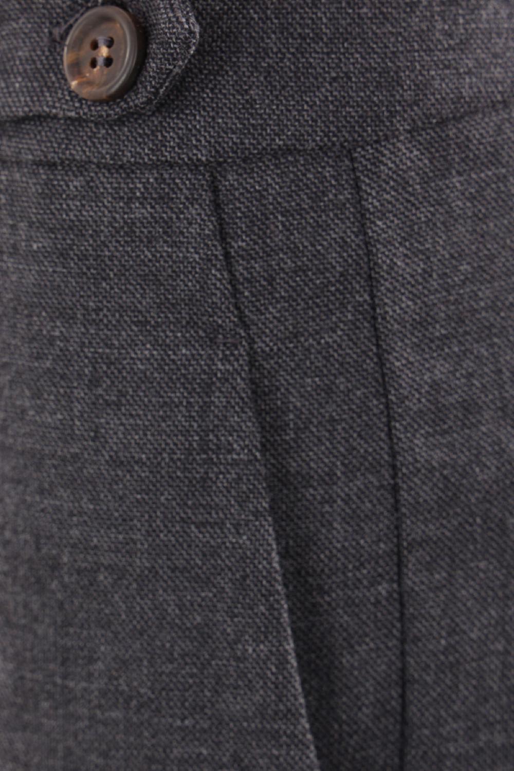 BRUNELLO CUCINELLI Pantalone Sigaretta In Lana Con Monile