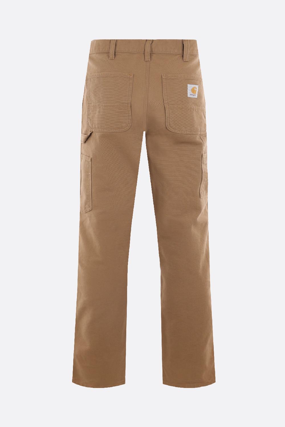 CARHARTT WIP Pantalone Single Knee In Canvas Dearborn Organico