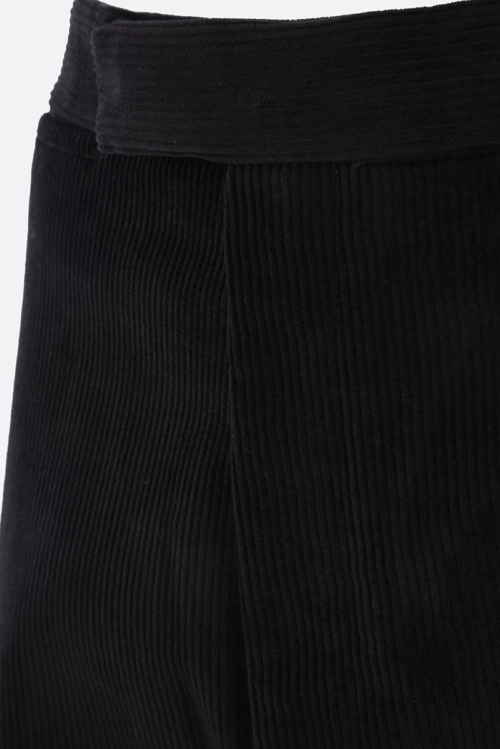 THOM BROWNE Pantalone Straight-fit In Velluto A Costine