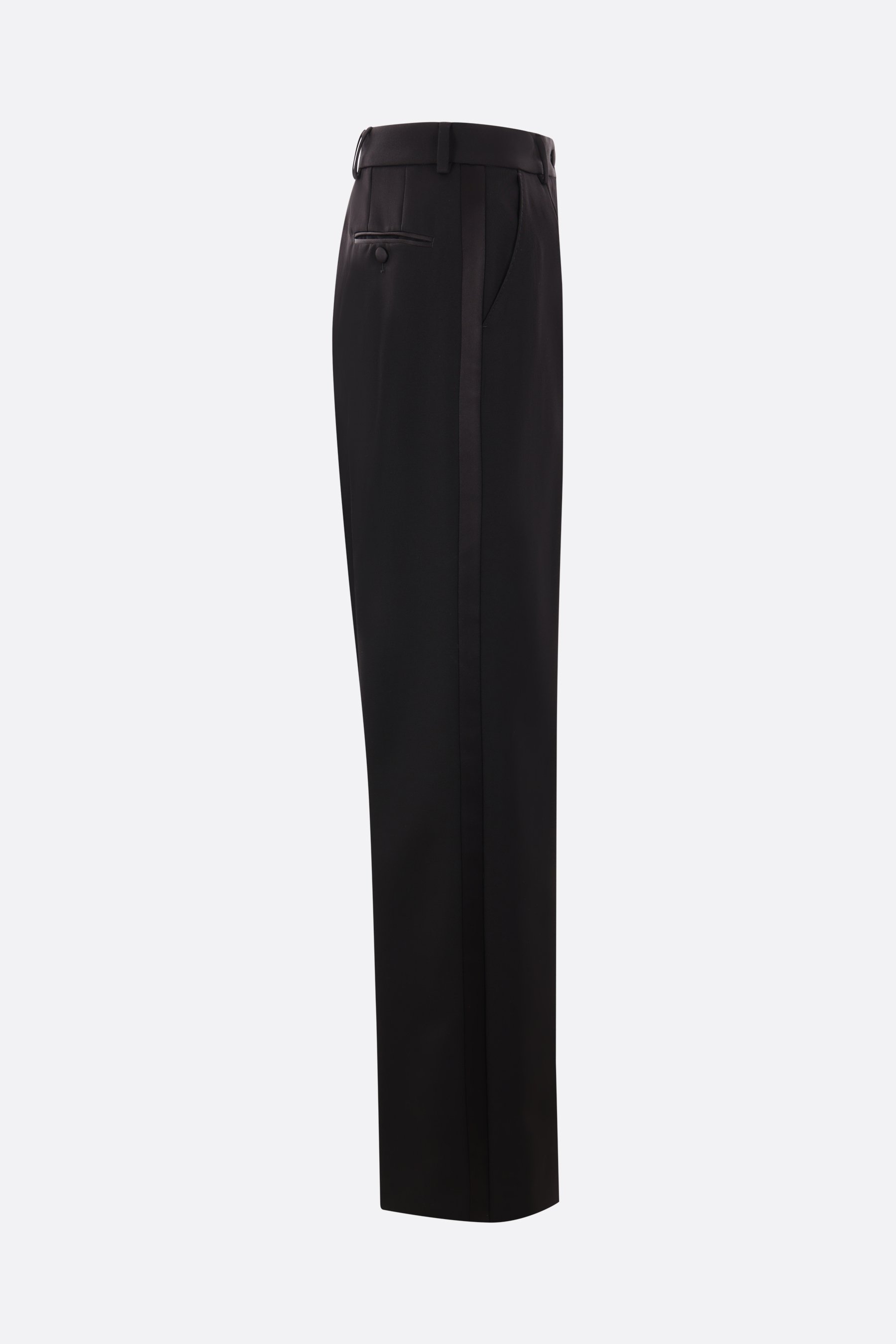 DOLCE & GABBANA Pantalone Tuxedo A Gamba Dritta In Gabardine