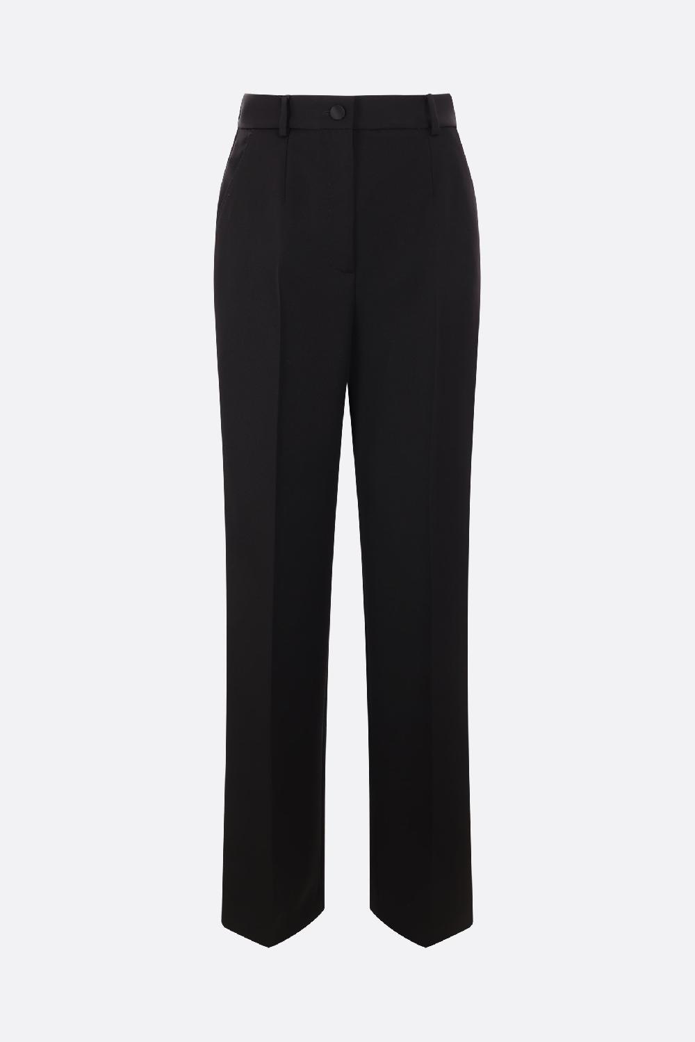 DOLCE & GABBANA pantalone tuxedo a gamba dritta in gabardine