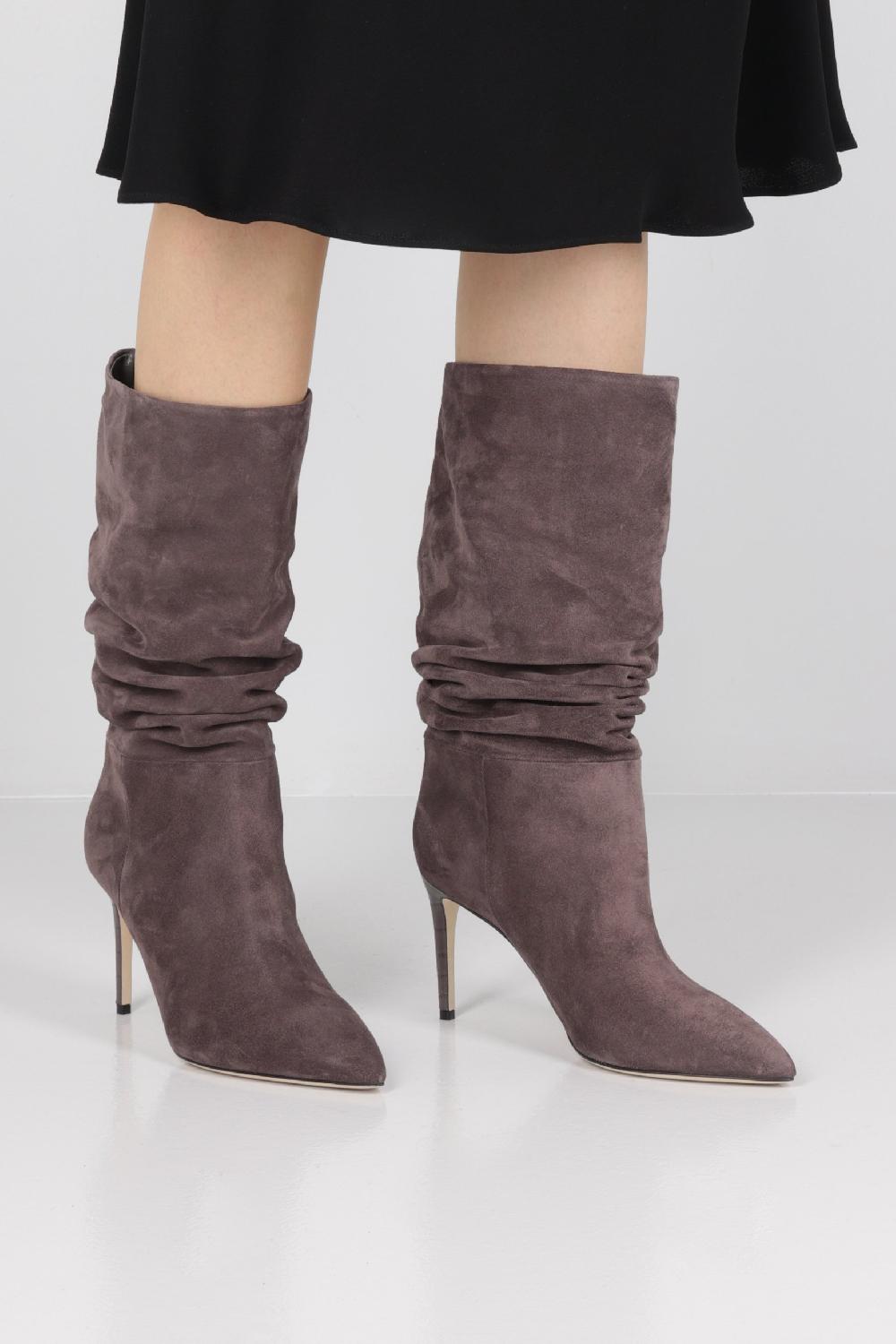 PARIS TEXAS Stivale Arricciato In Suede