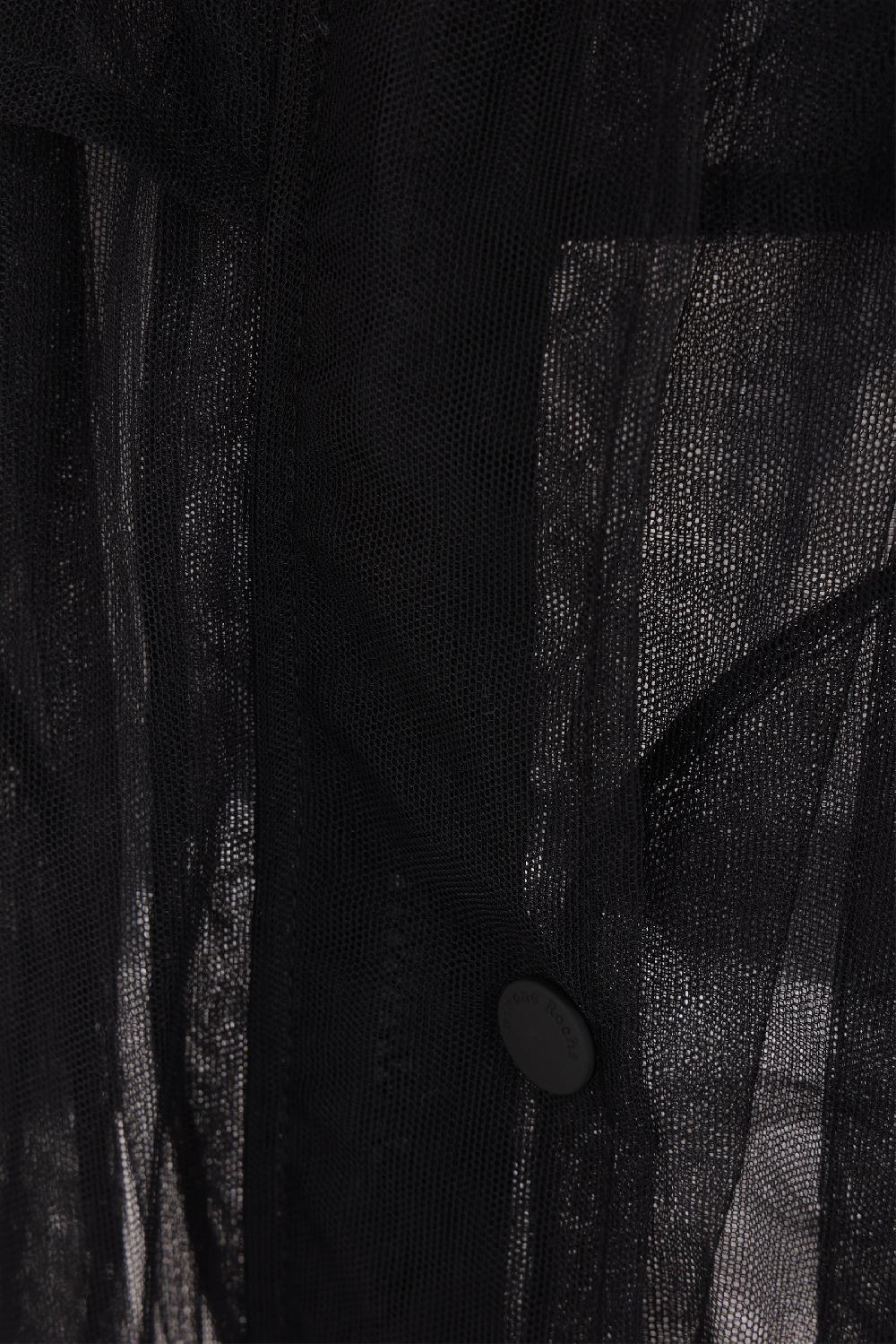 SIMONE ROCHA Parka In Tulle Trasparente Con Corsetto