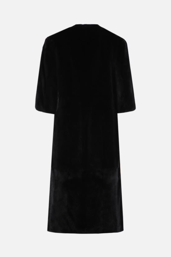 PRADA Pelliccia In Visone Con Intarsio Fiori E Foglie