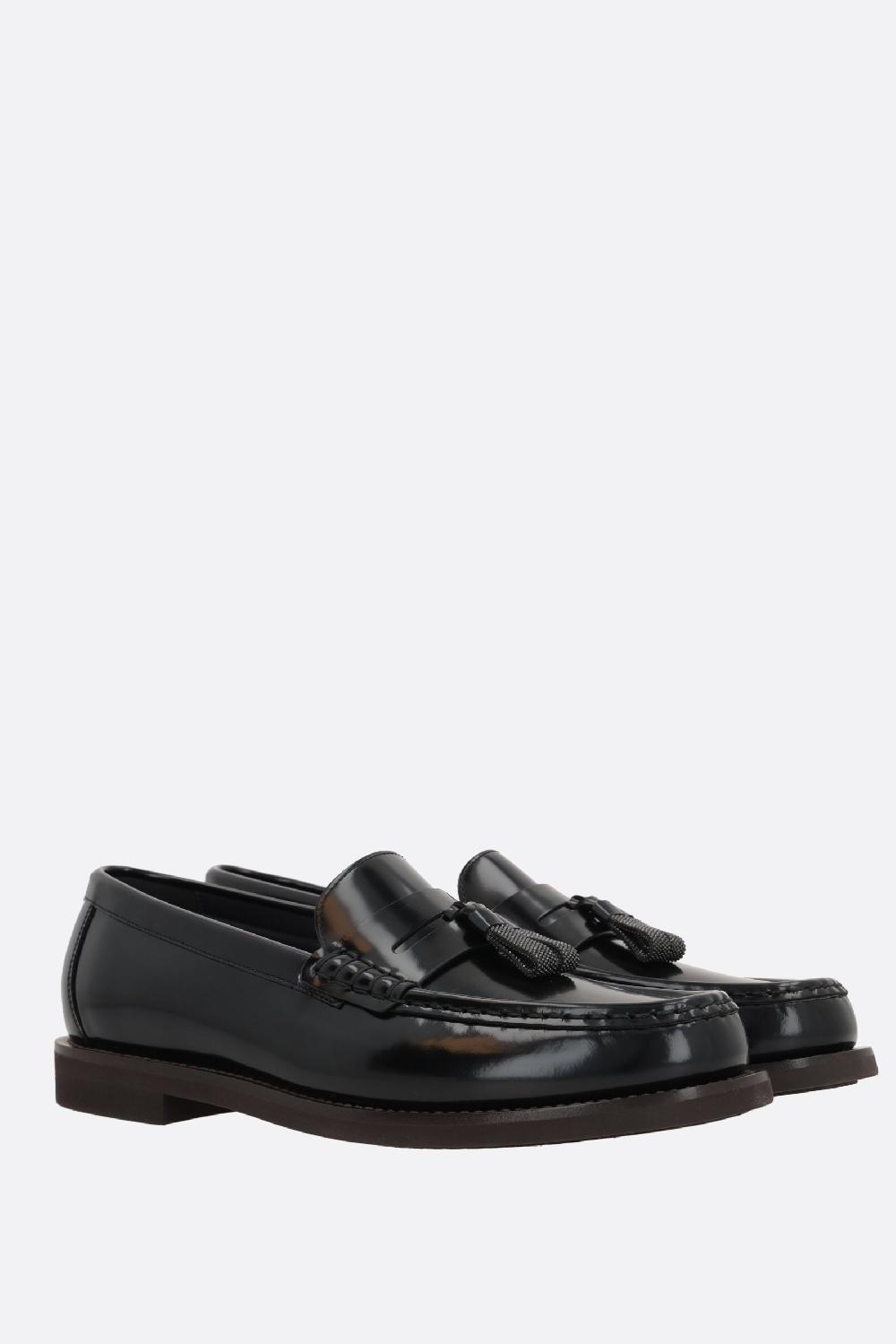 BRUNELLO CUCINELLI Penny Loafer In Vitello Spazzolato Con Shiny Tassels