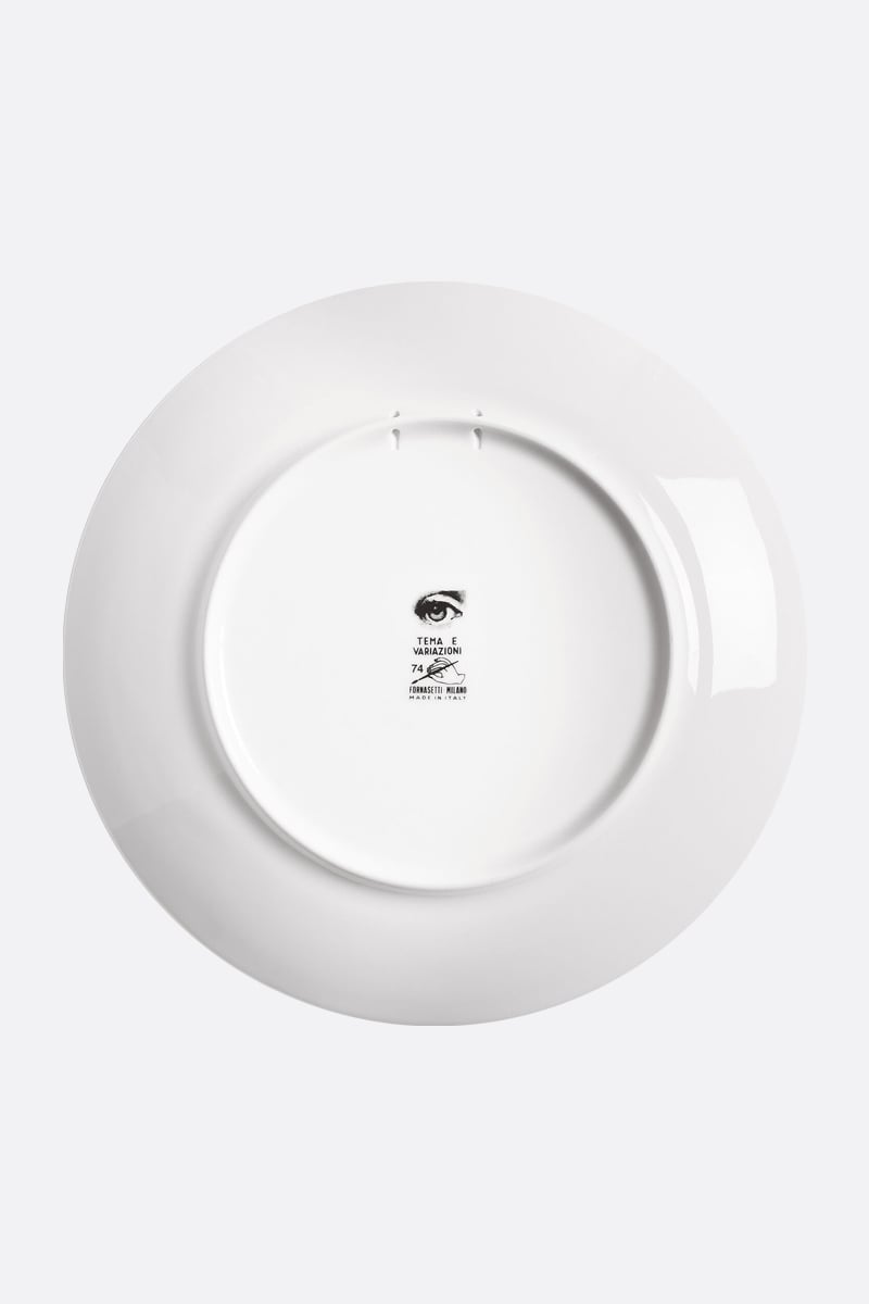 FORNASETTI Piatto Tema E Variazione N° 74 In Porcellana