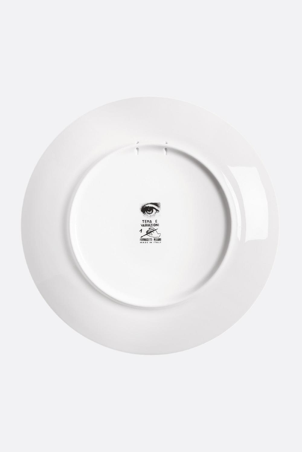 FORNASETTI Piatto Tema E Variazioni N° 1 In Porcellana