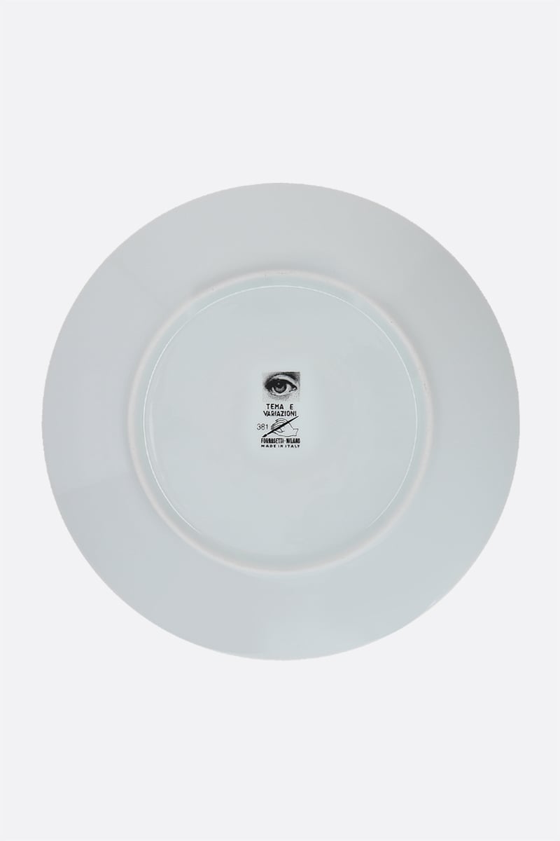 FORNASETTI Piatto Tema E Variazioni N° 381 In Porcellana