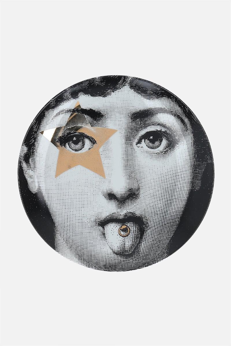 FORNASETTI piatto Tema e Variazioni N° 381 in porcellana